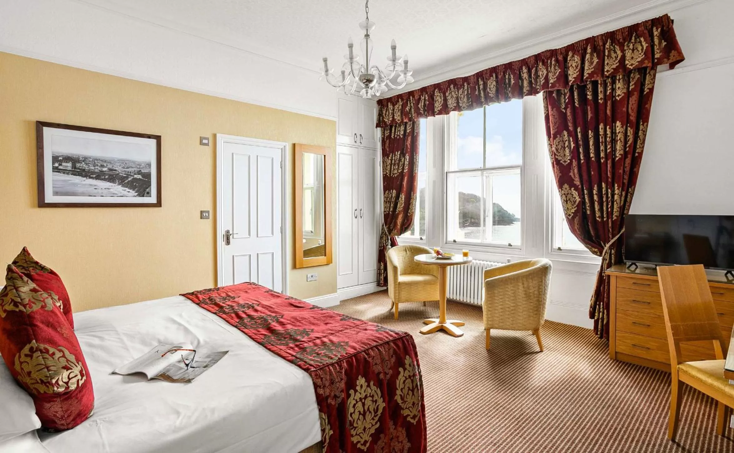 Bed in The Falmouth Hotel