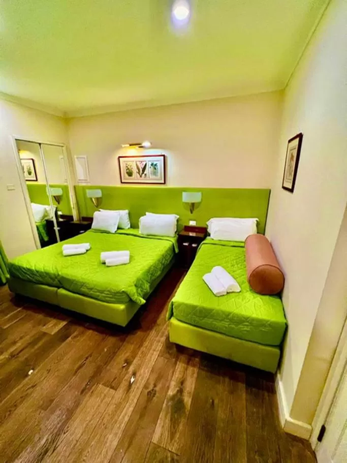 Bed in Quirinale luxury suite Roma