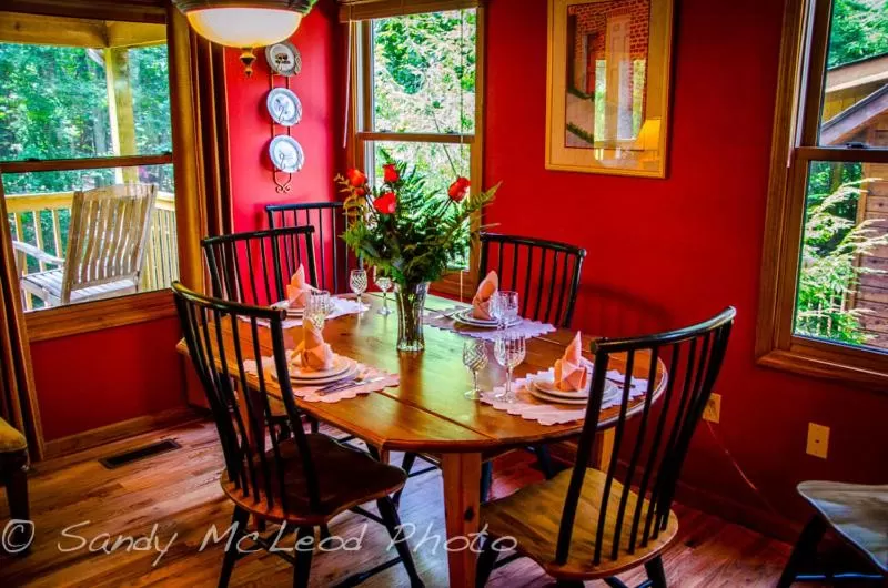 Dining area, Restaurant/Places to Eat in Asheville Cabins of Willow Winds