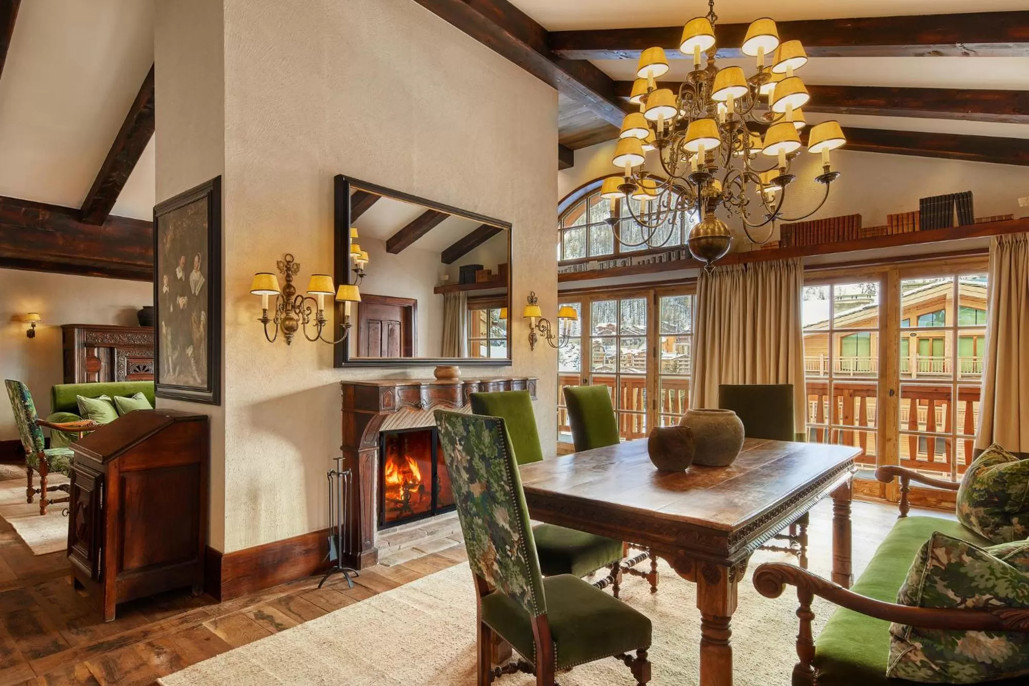 Living room in Airelles Val d'Isère