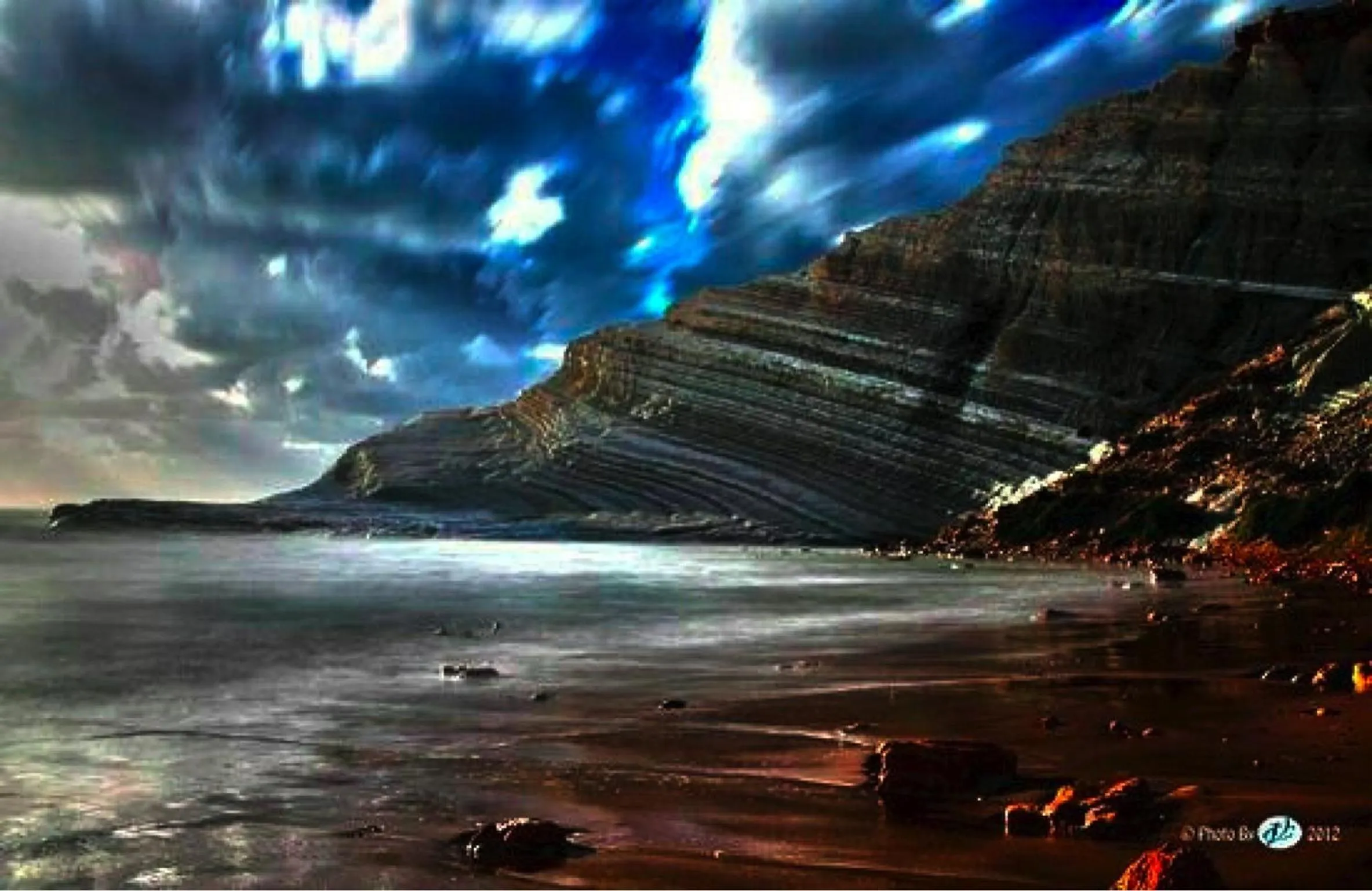 Bird's eye view in Scala Dei Turchi Resort