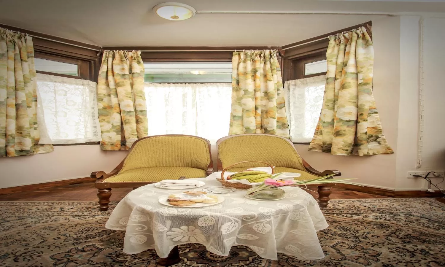 Seating area in Windamere Hotel - A Colonial Heritage