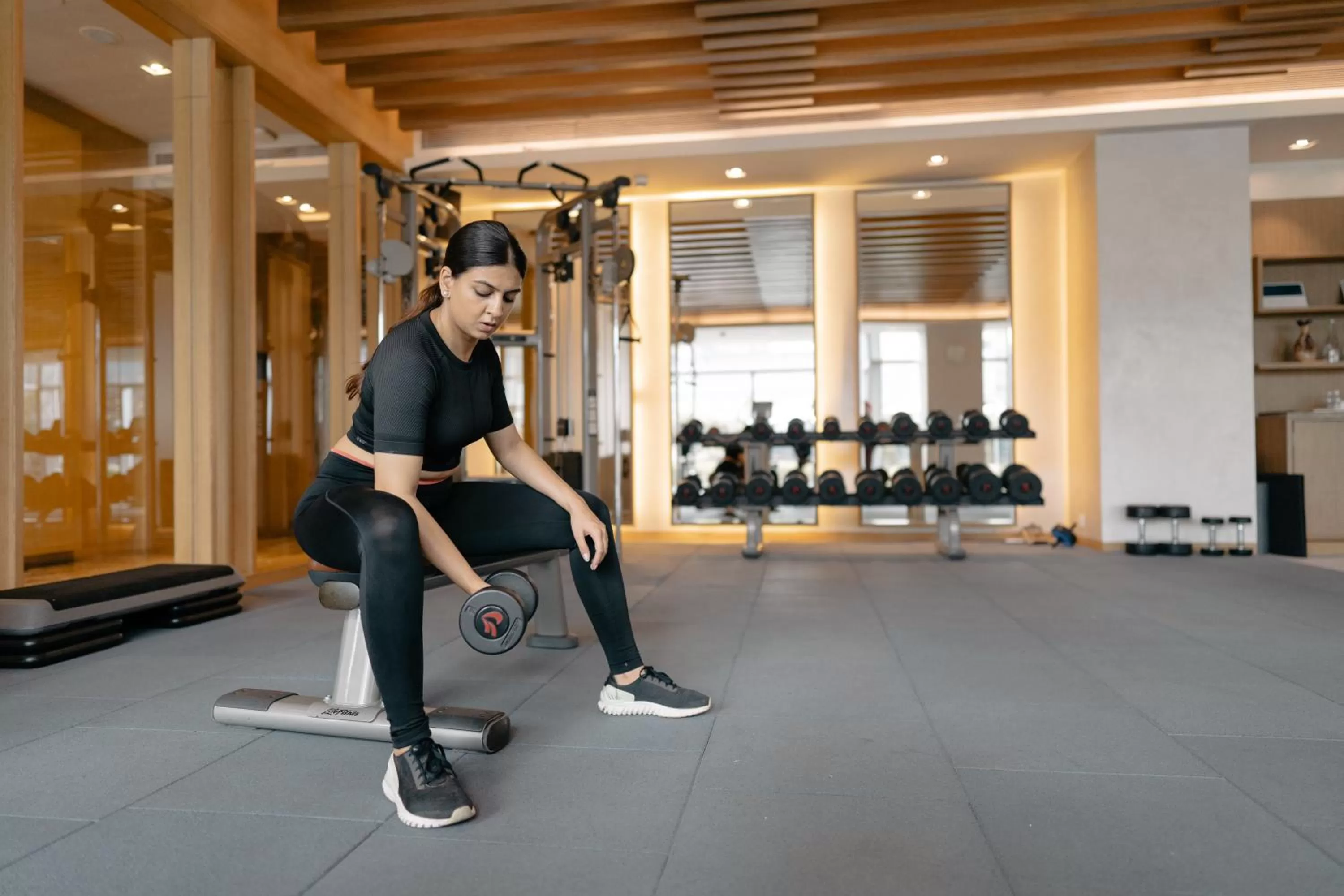 Fitness centre/facilities in Hyatt Regency Ahmedabad