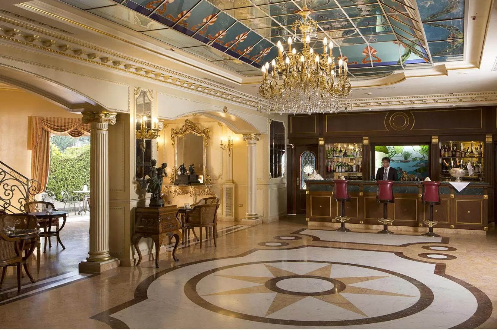 Lobby or reception in Grand Hotel Vanvitelli
