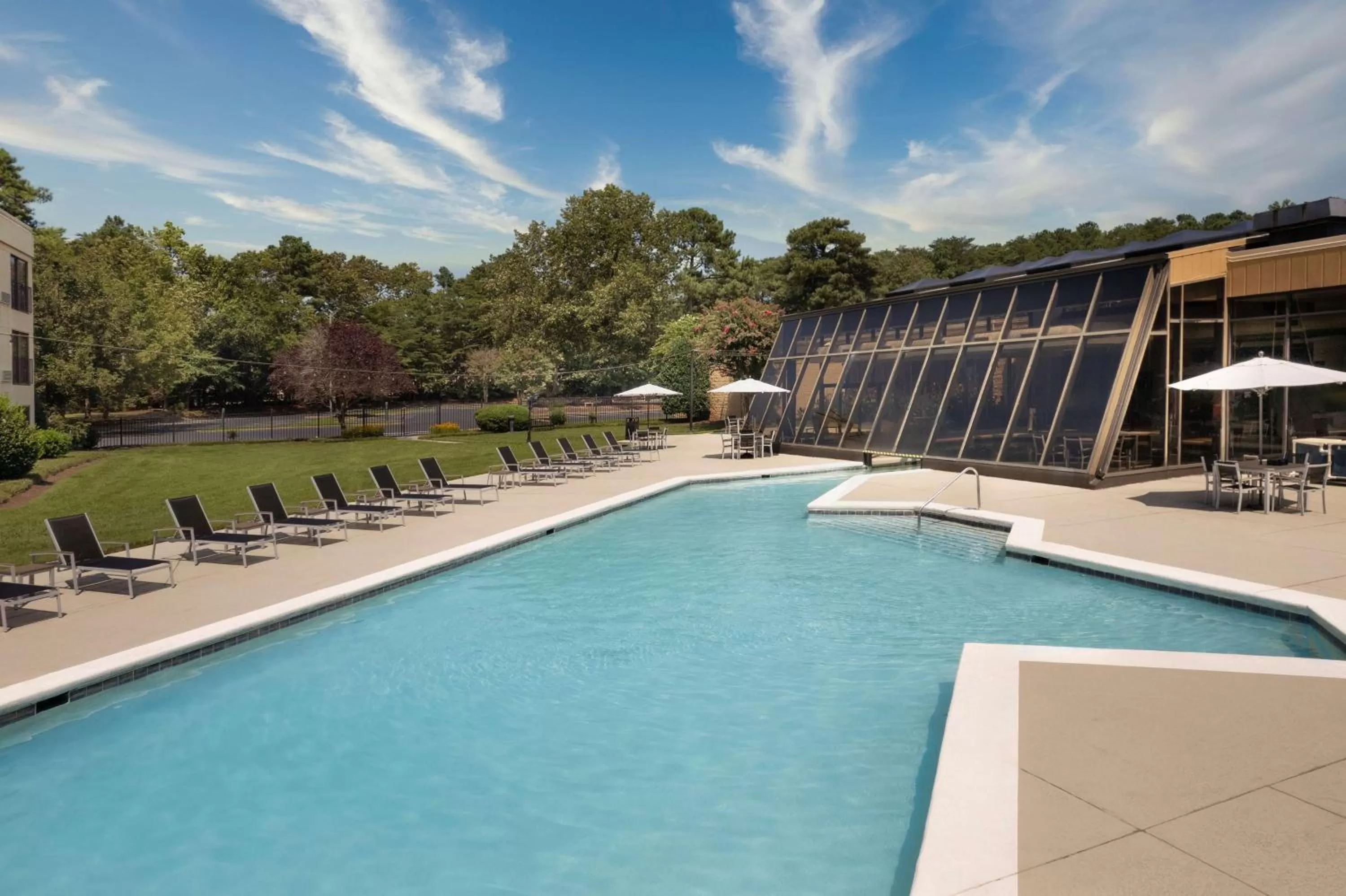 Pool view in Doubletree by Hilton Hotel Williamsburg