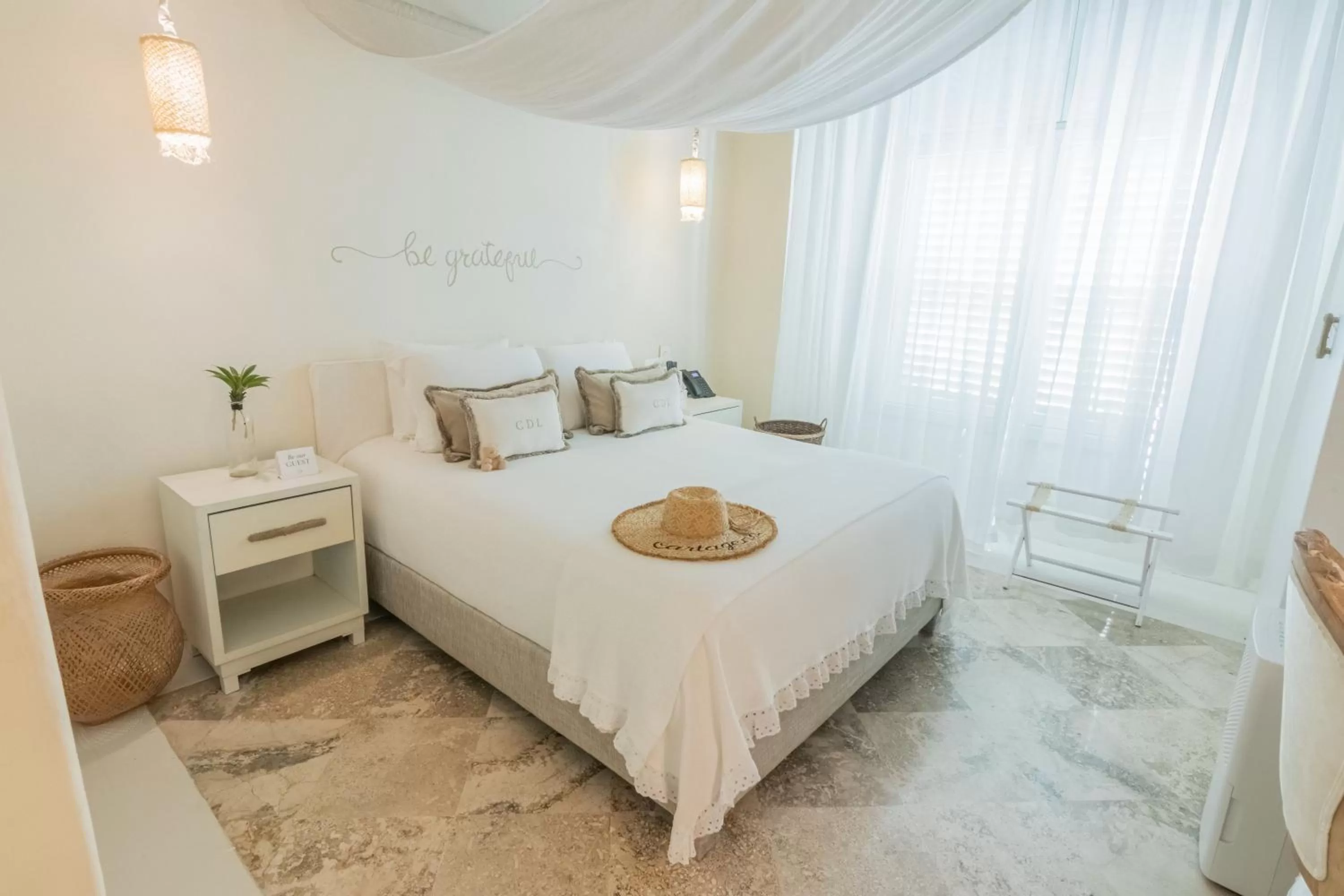 Bed in Casa Diluca Cartagena Hotel Boutique