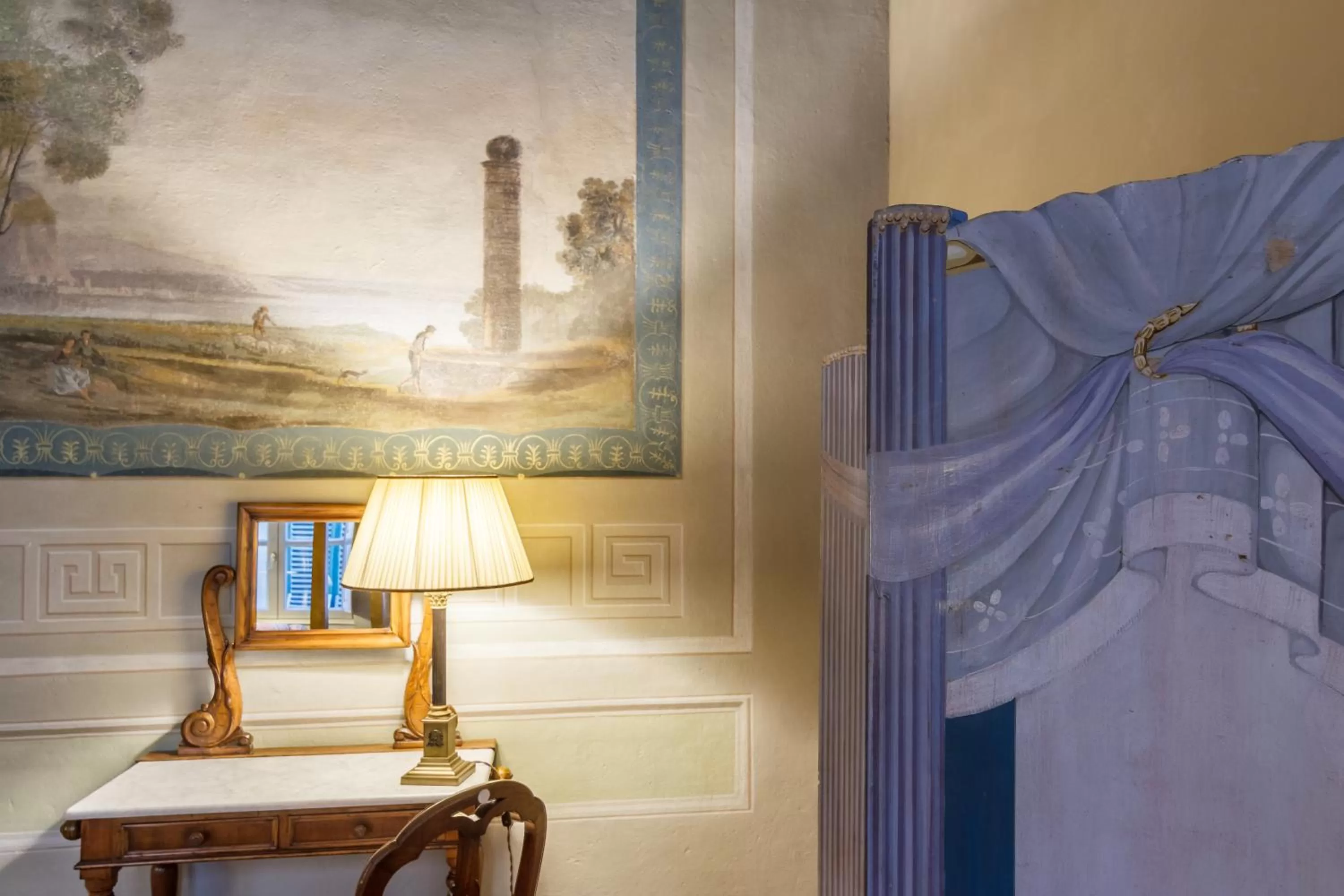 Decorative detail, Bed in Dimora Storica Palazzo Puccini