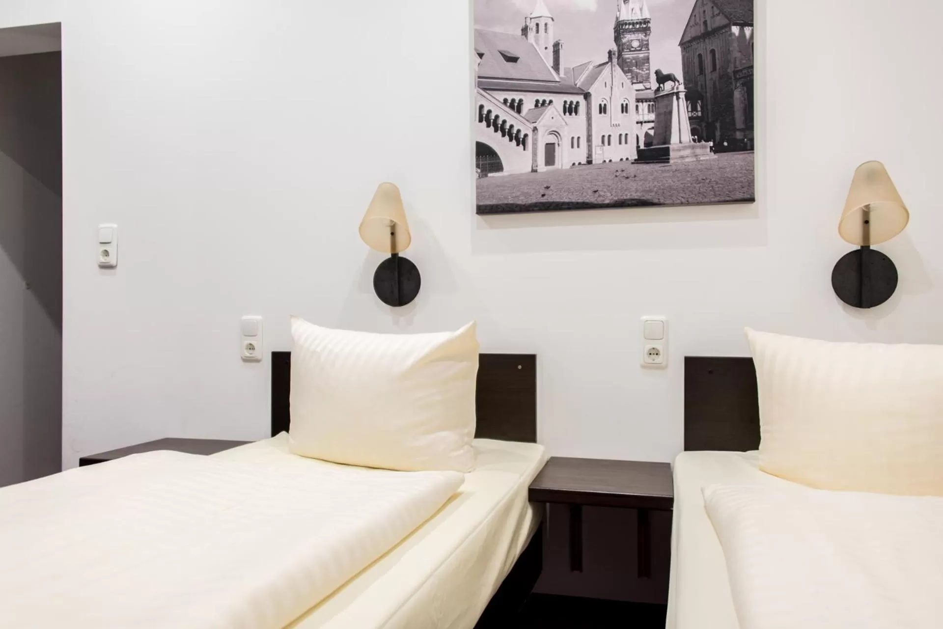 Bed in Hotel Fürstenhof