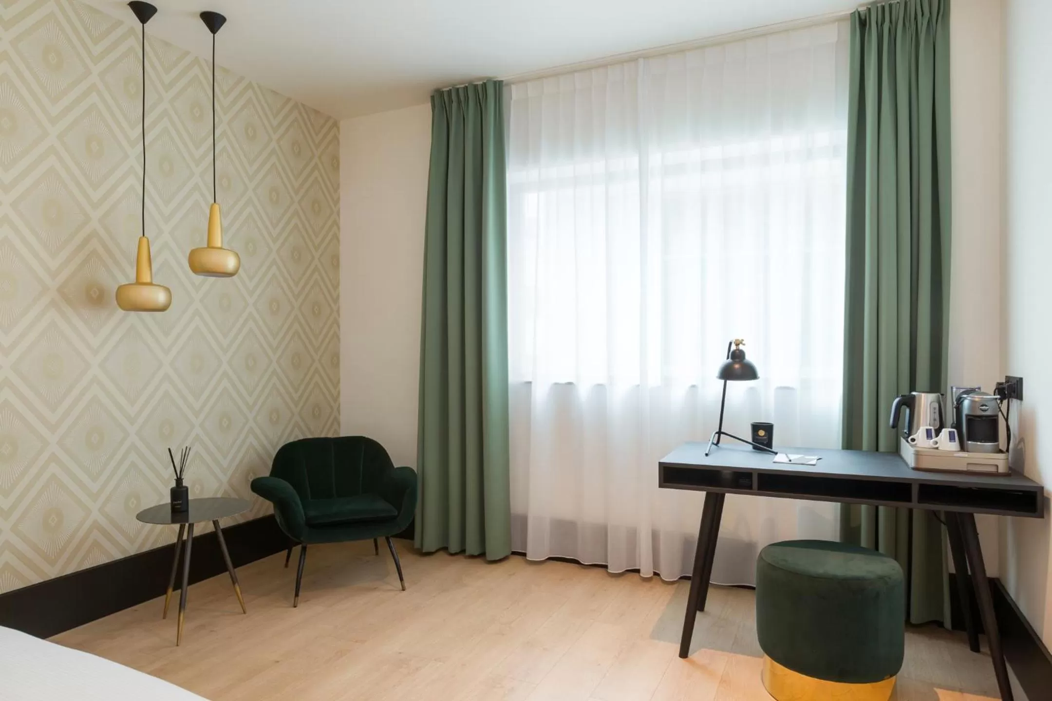 Coffee/tea facilities, Bed in The James Rotterdam