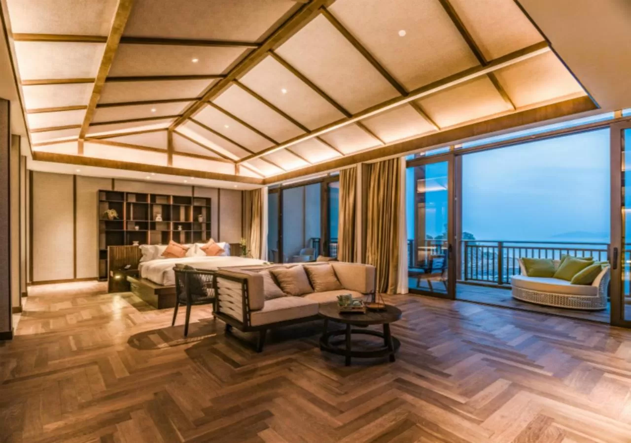 Decorative detail, Bed in Angsana Zhuhai Phoenix Bay