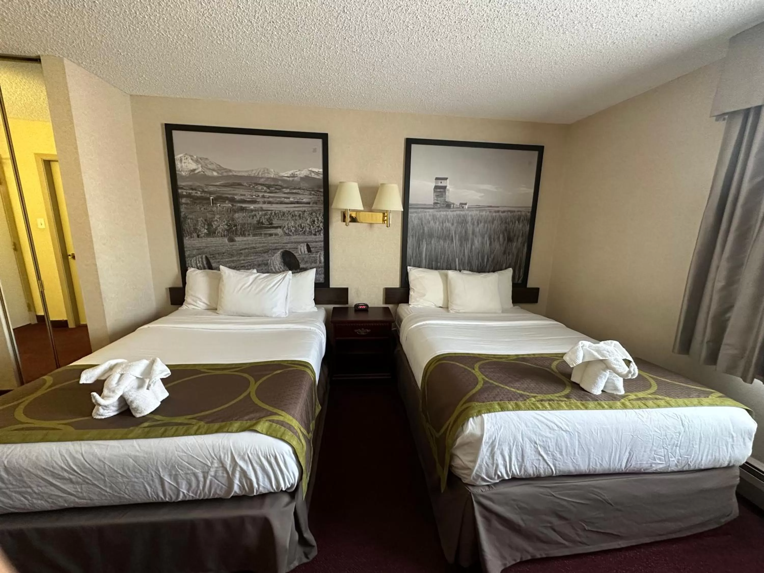 Bed in Super 8 by Wyndham Lethbridge