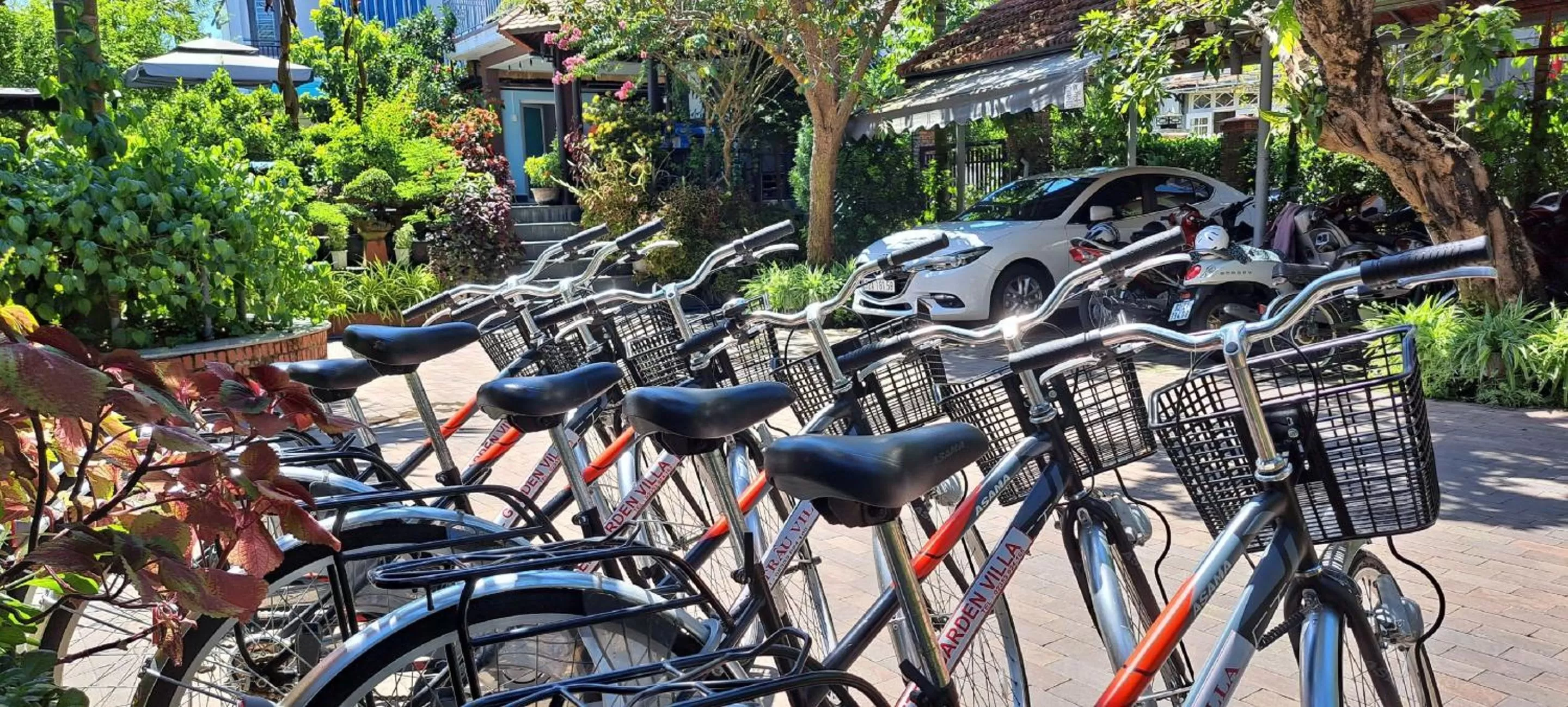 Cycling in Betel Garden Villa