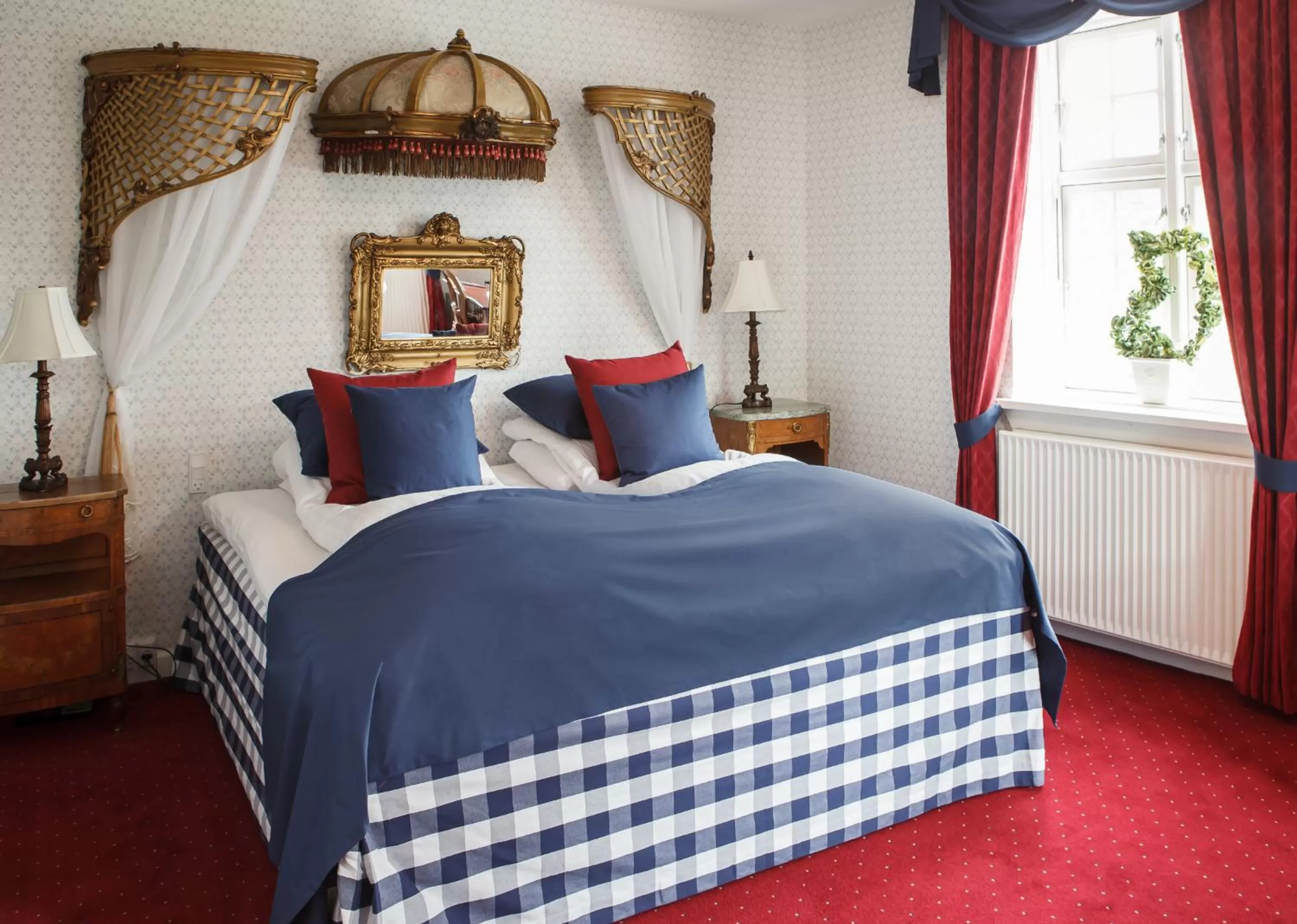 Bed in Hotel Kirstine