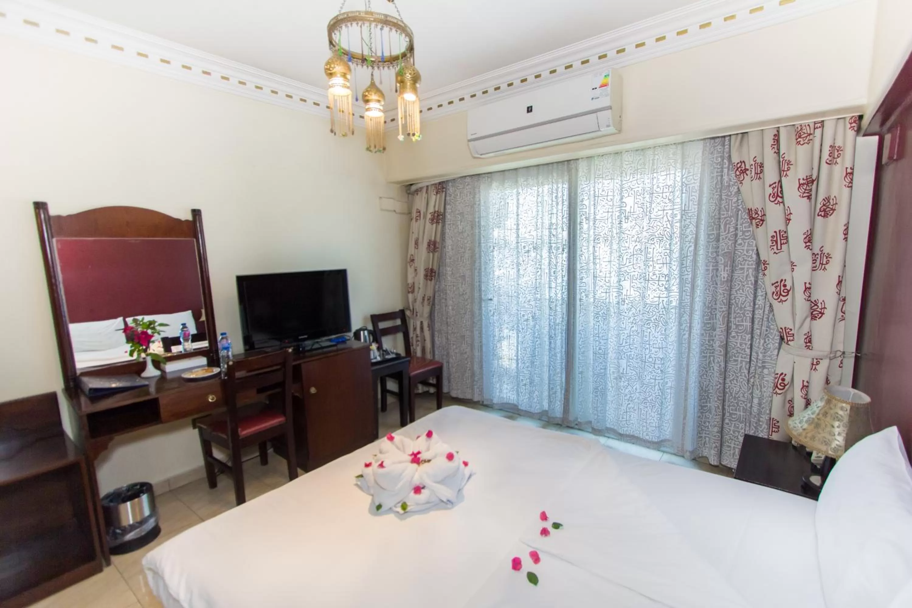 Bed in Philae Hotel Aswan