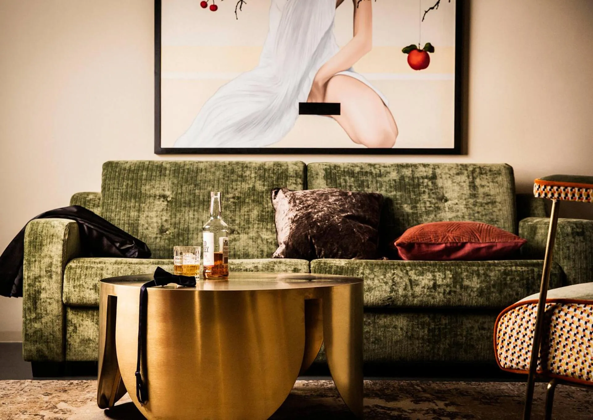 Living room in JAMS Music Hotel Munich