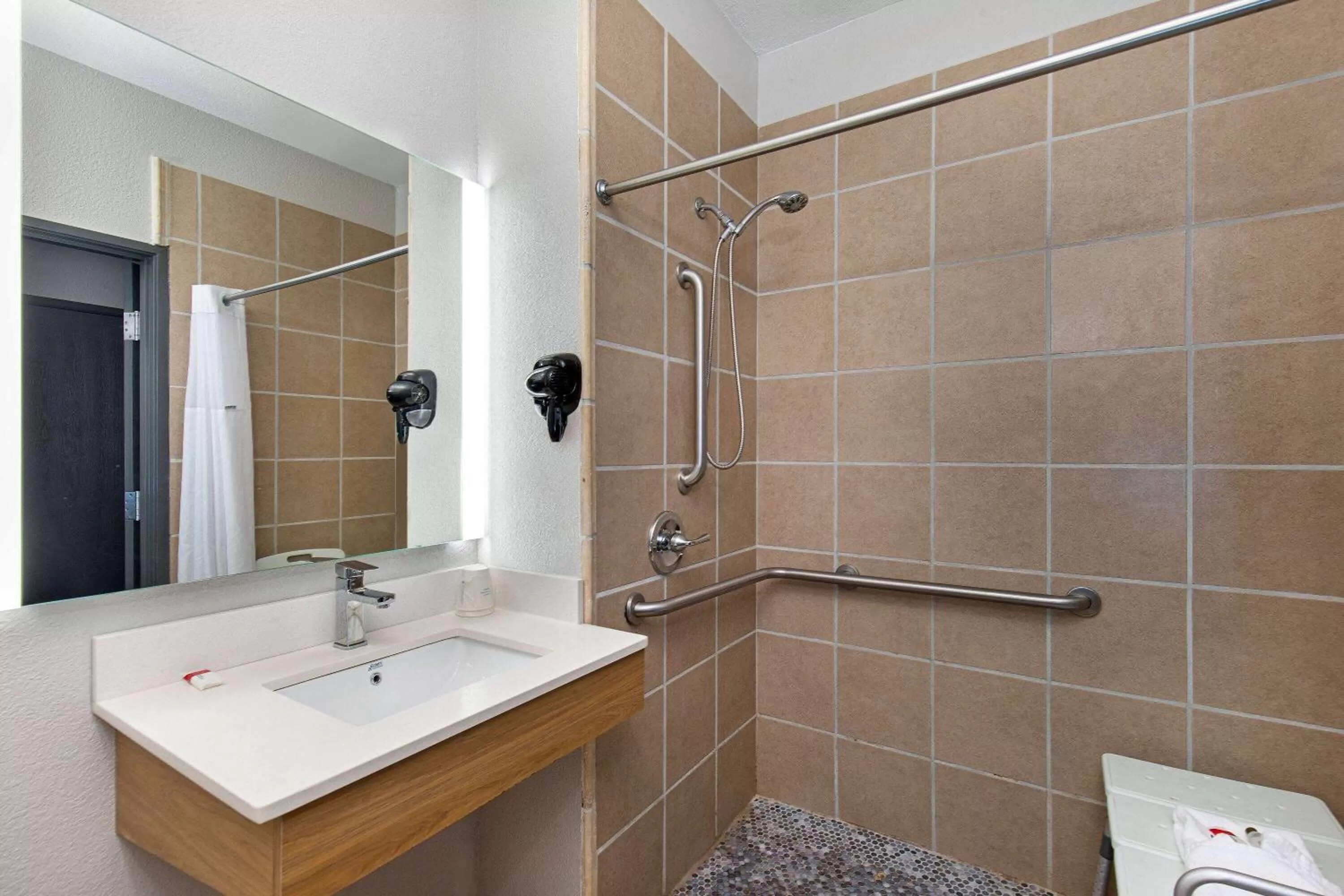 Shower, Bathroom in Microtel Inn & Suites by Wyndham Manchester - Newly Renovated
