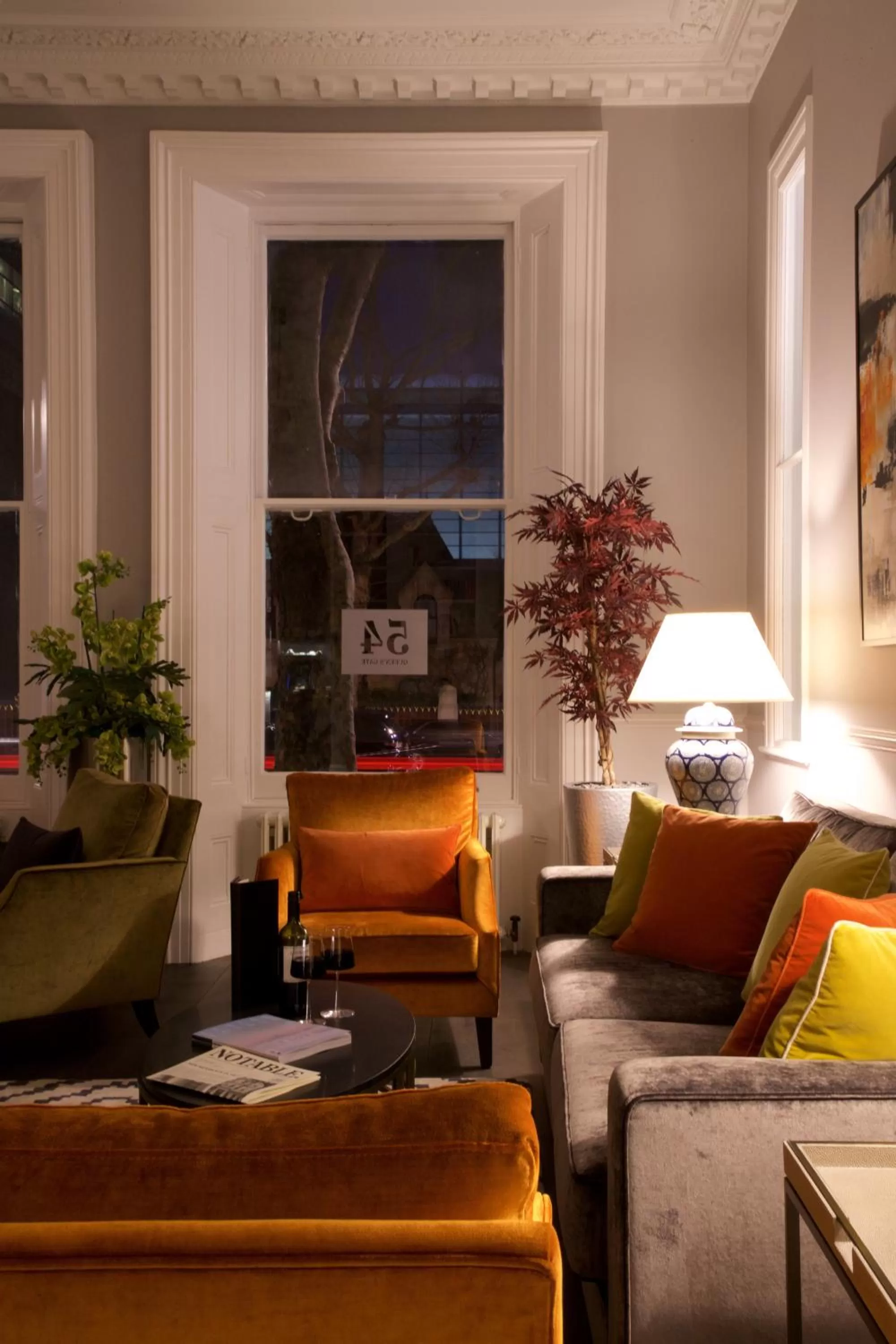 Living room in 54 Queen's Gate Hotel