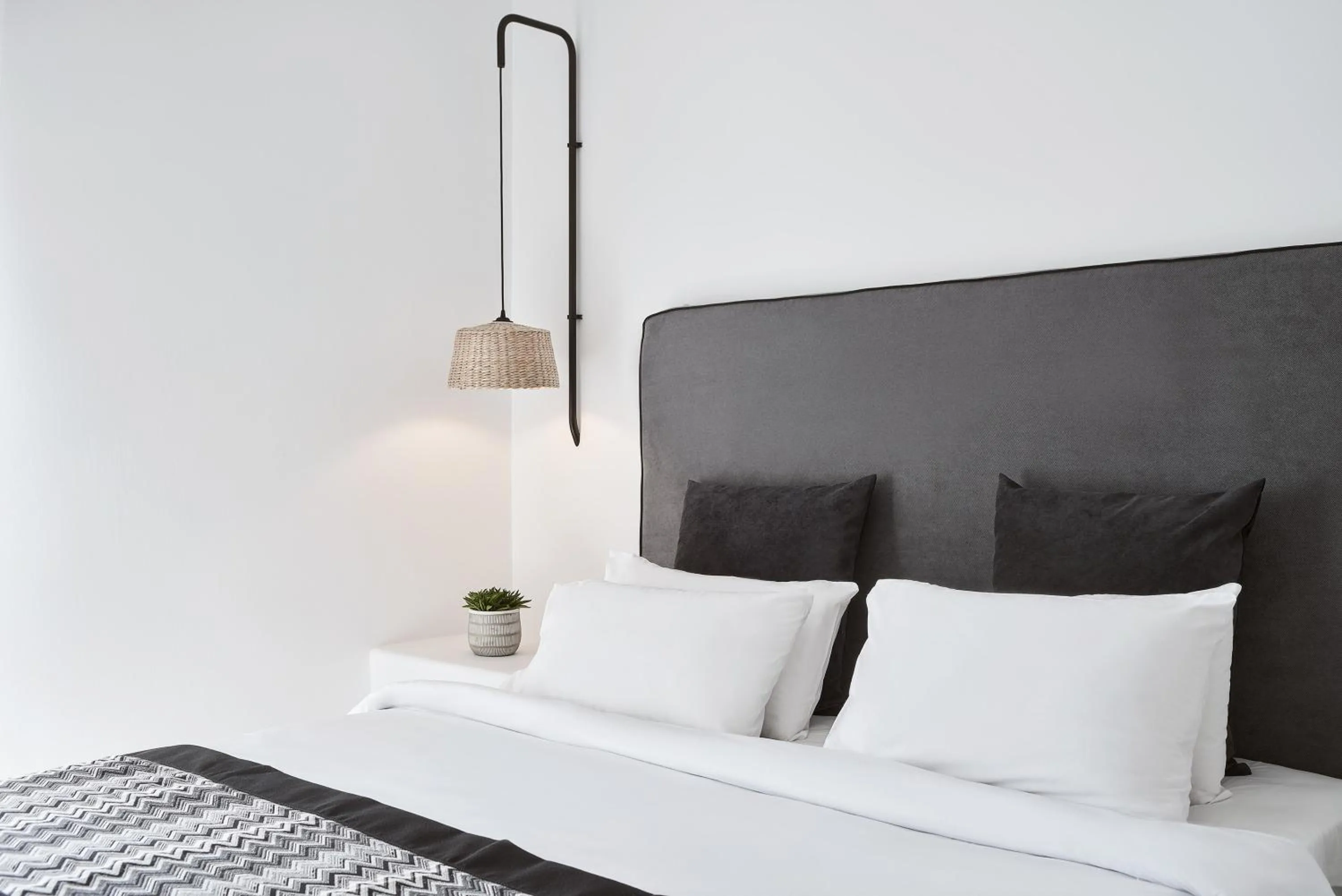 Bed in Mr & Mrs White Mykonos