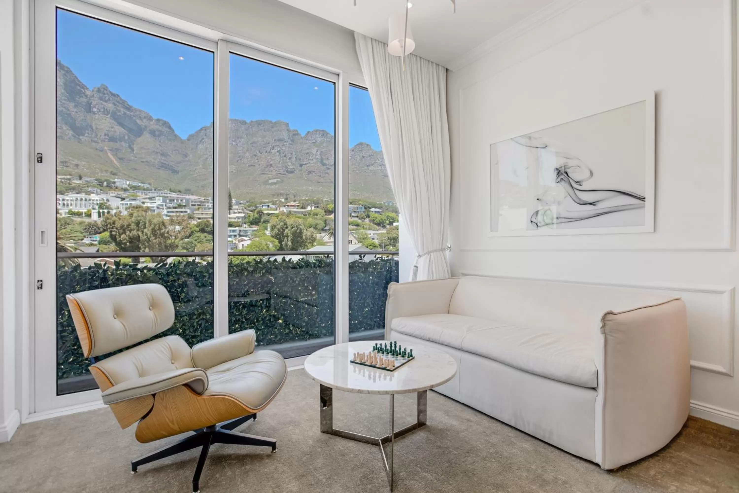 Seating area in The Marly Boutique Hotel
