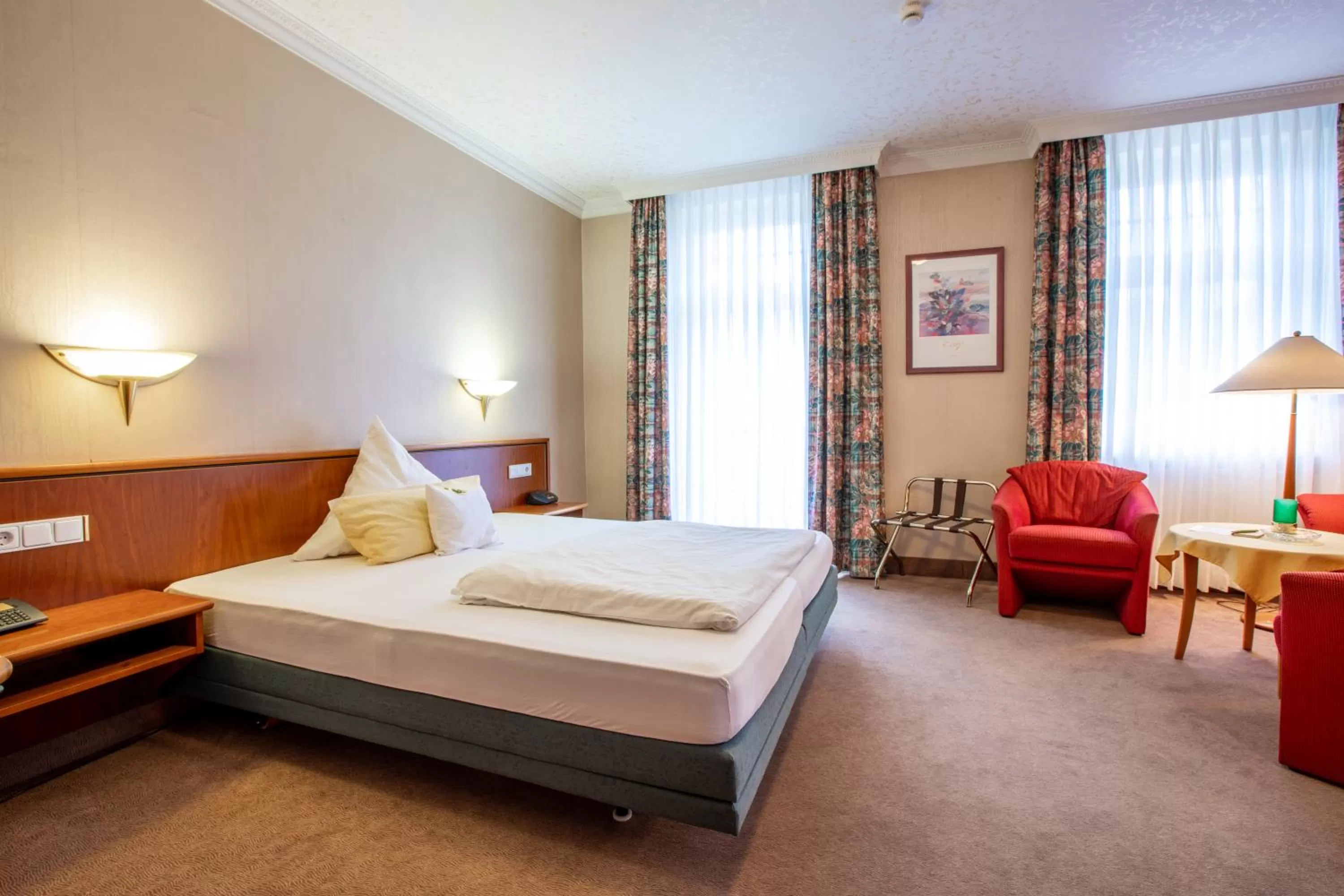 Bedroom, Bed in Aparthotel Hohenzollern