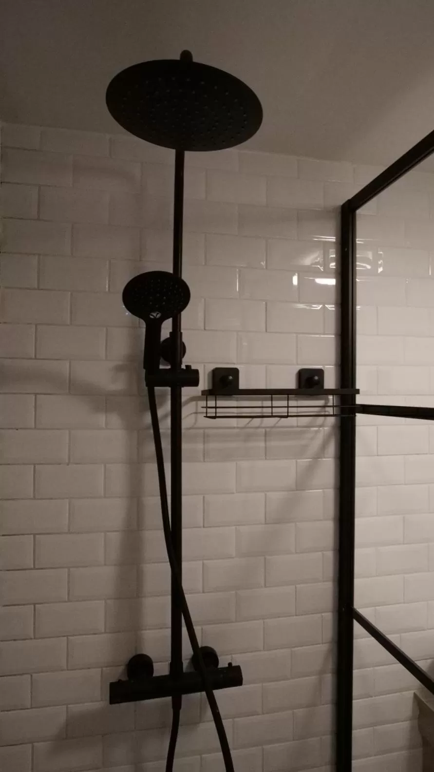 Shower, Bathroom in Houseboat apartment with water terrace, free parking, free bikes & fast wifi