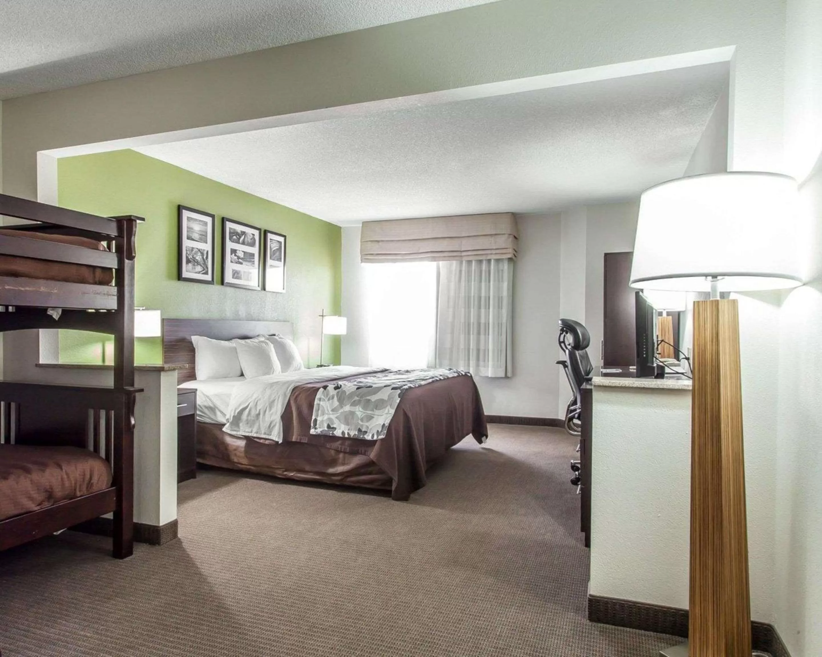 Photo of the whole room, Bed in Sleep Inn & Suites Near I-90 and Ashtabula