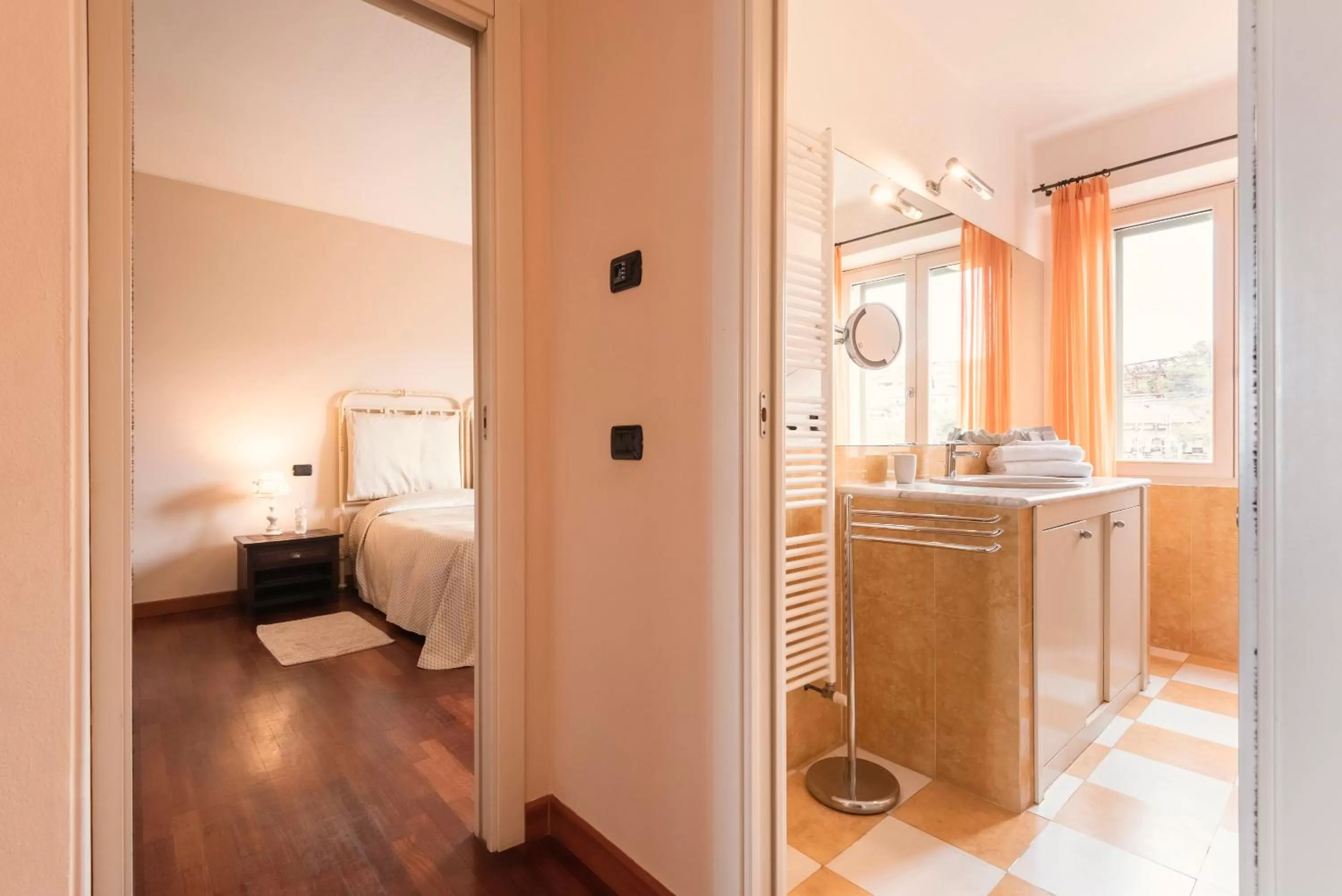 Bathroom, Bed in Residenza Santa Cecilia