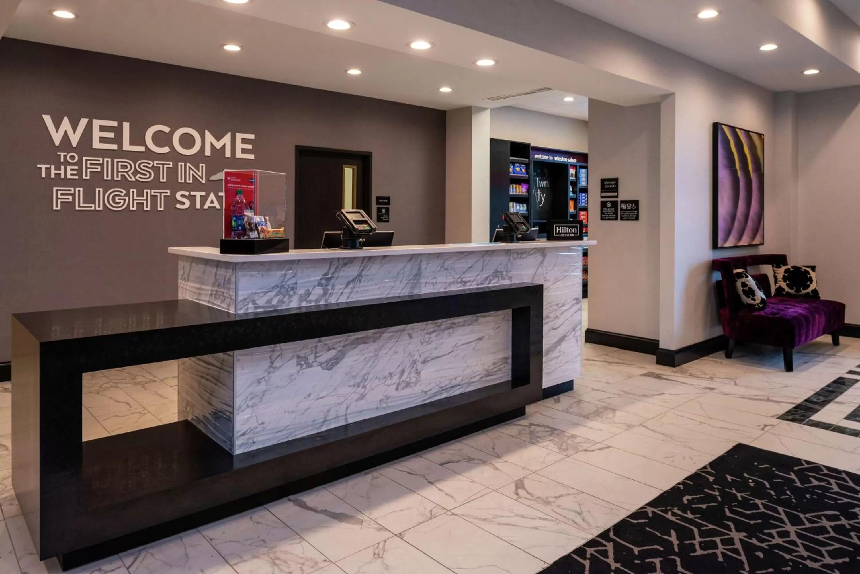 Lobby or reception in Hampton Inn & Suites Winston-Salem Downtown