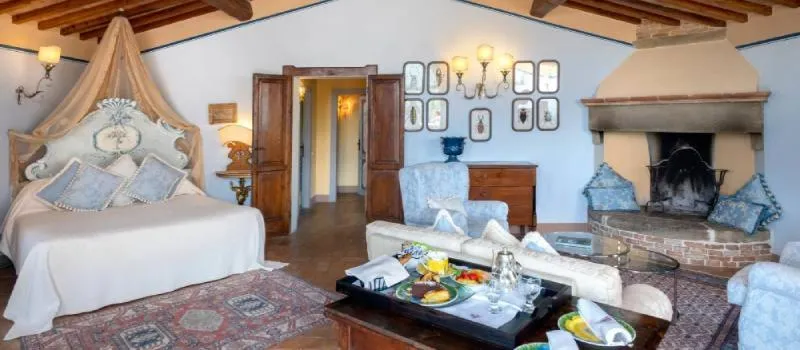 Bedroom in Il Falconiere Relais & Spa