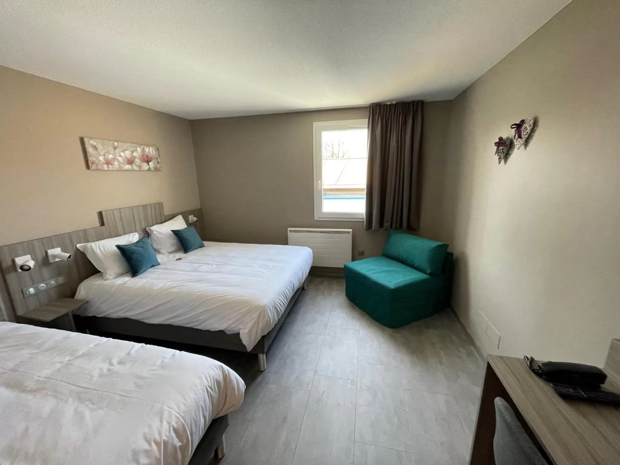 Bed in Hotel Ecluse 34