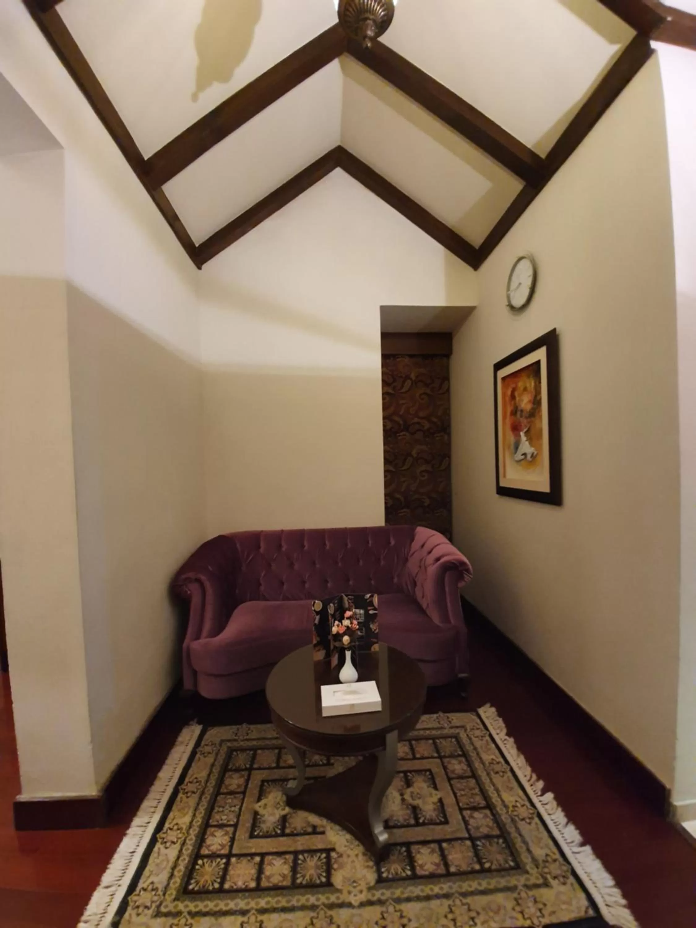 Seating area in S Chalet Islamabad