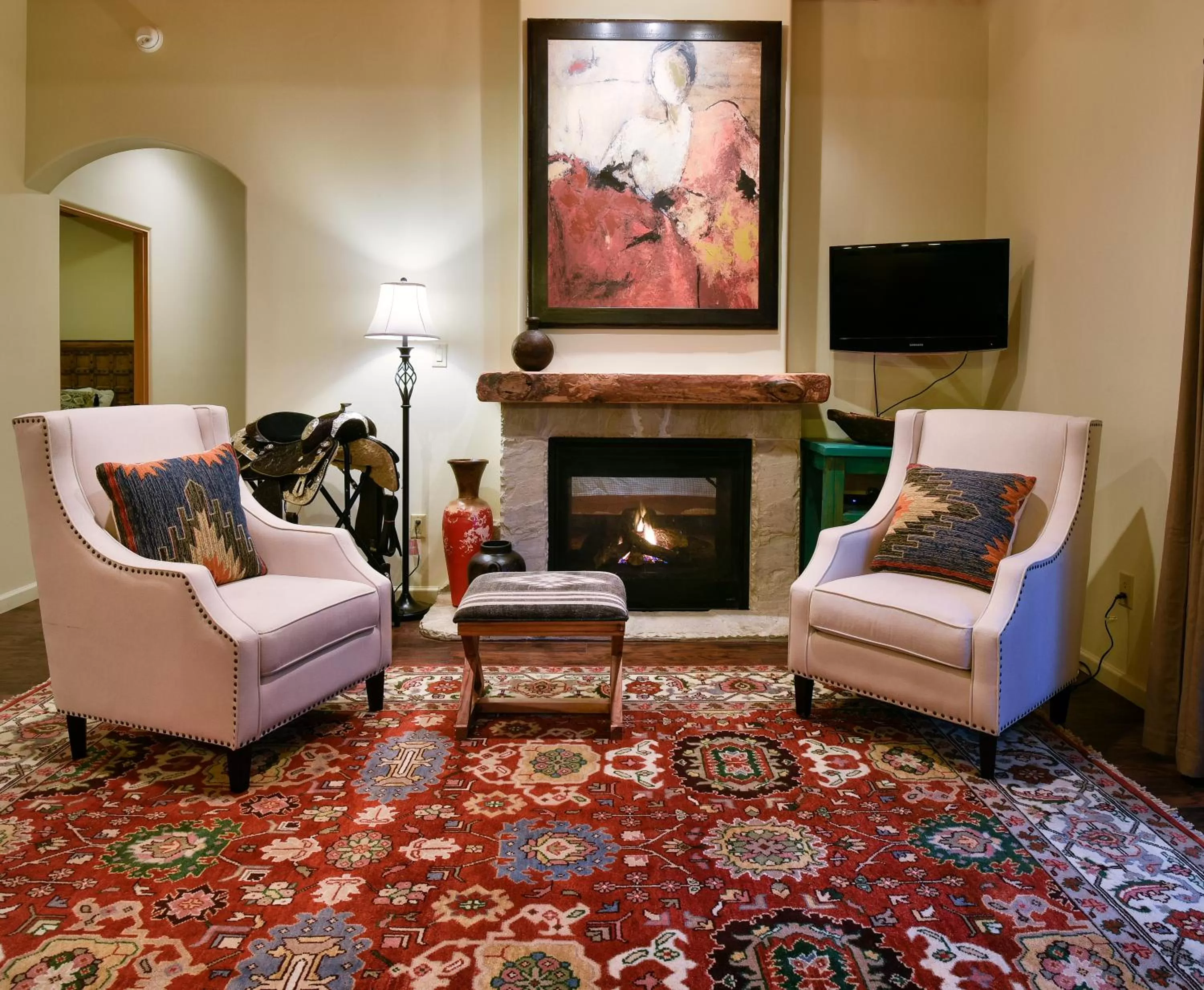 Living room in Abiquiu Inn