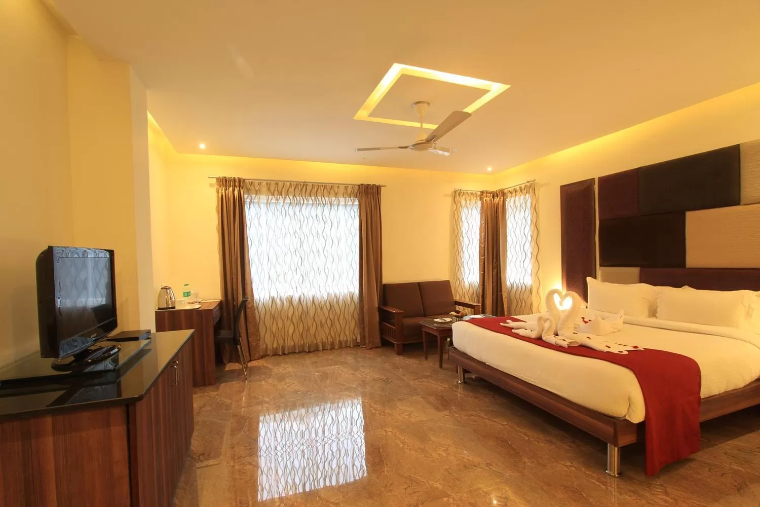 Bedroom, Bed in Sandesh Pride