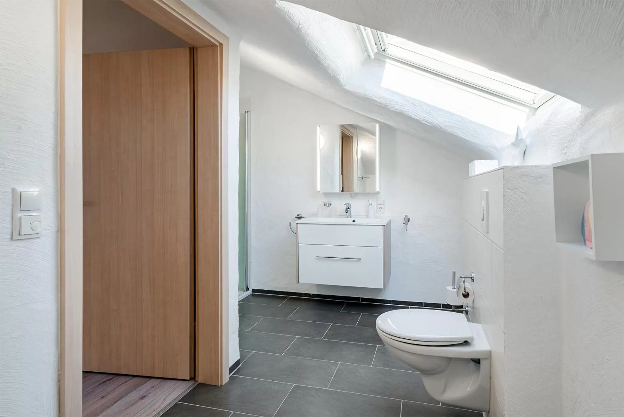 Toilet in Villa Moorstern am Badesee Tannenhausen