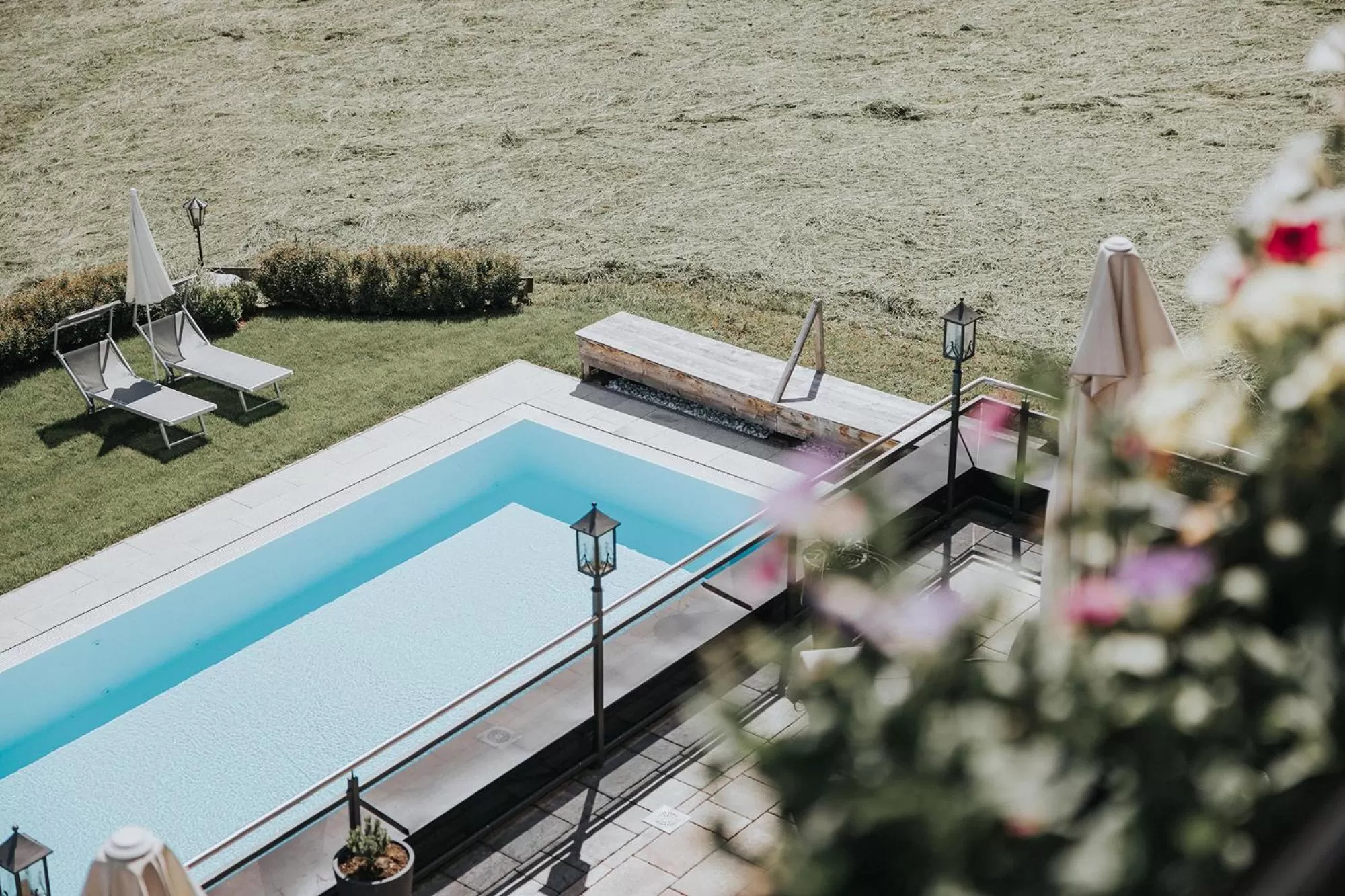 Pool view in Hotel Silberfux