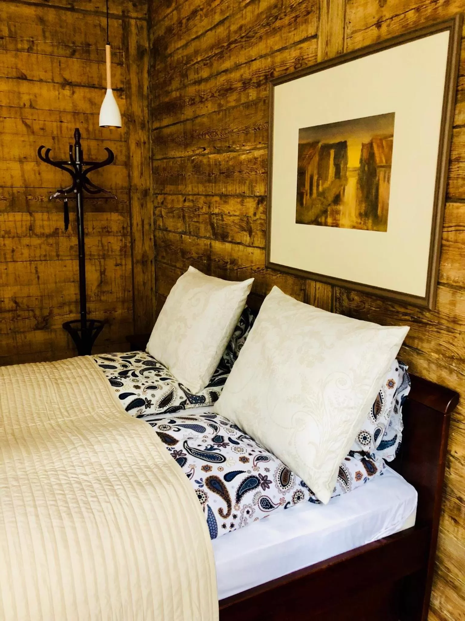 Bed in Hotel Vilhelmine