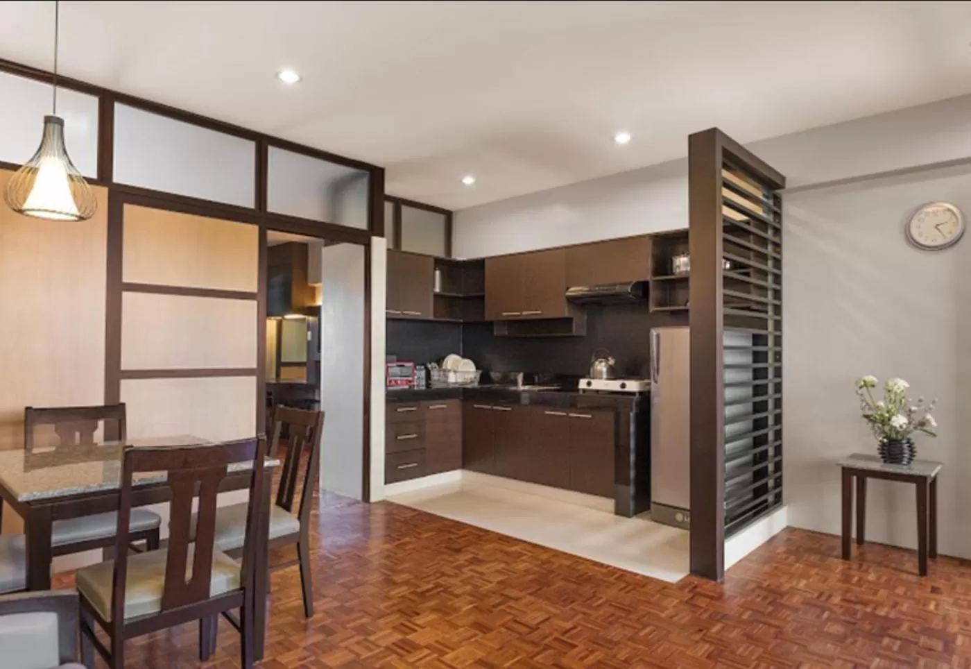 Kitchen or kitchenette in Tropicana Suites