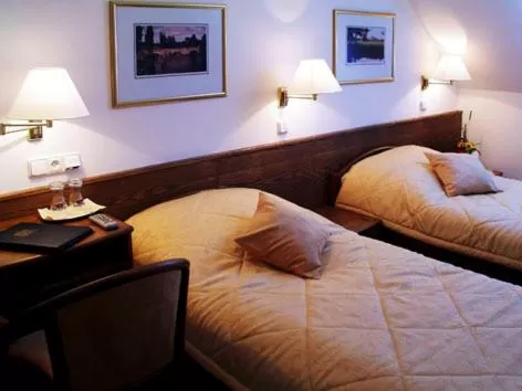 Decorative detail, Bed in Hotel Restaurant Modrá Hvězda