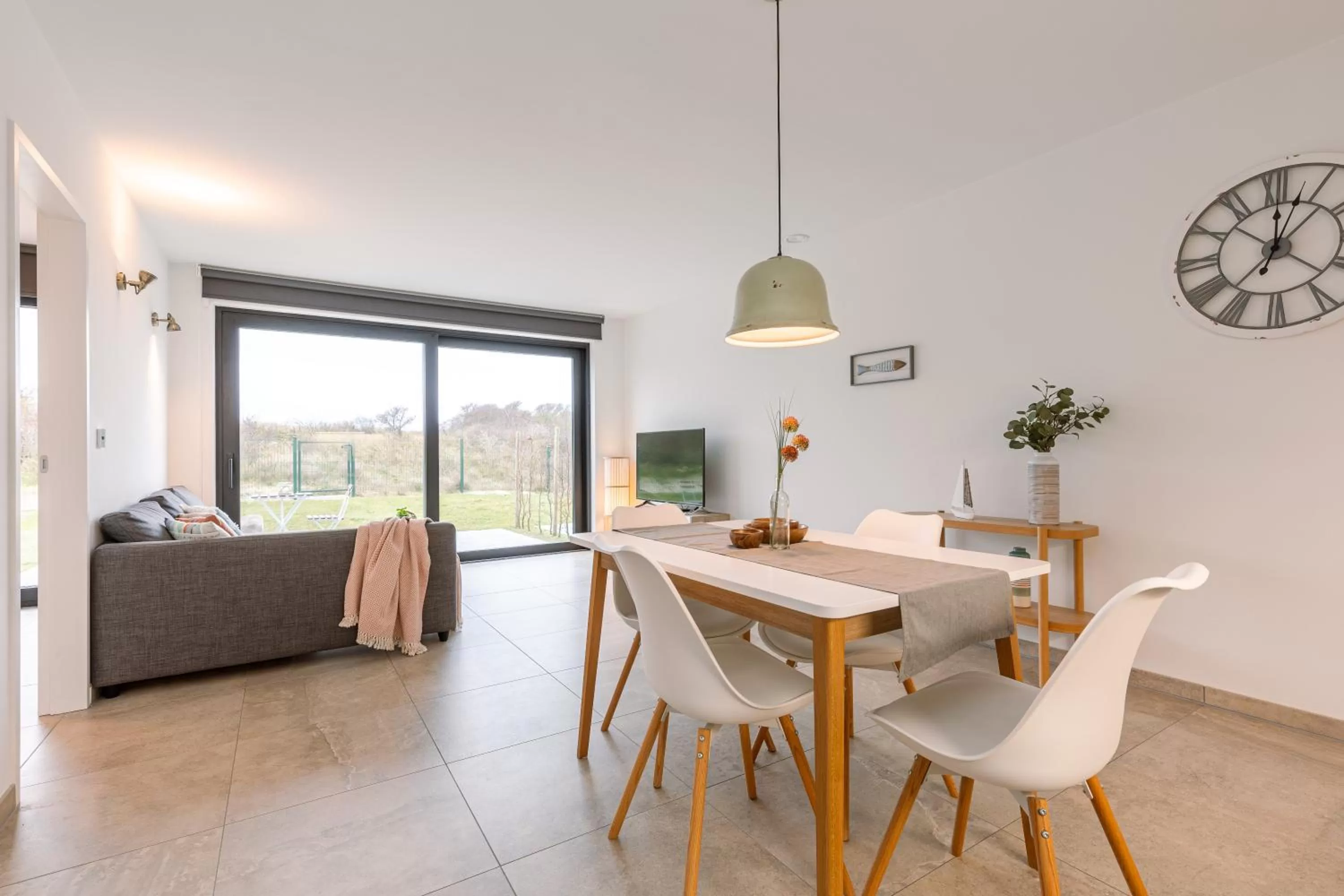 Living room, Dining Area in Whaaw Westende-bad