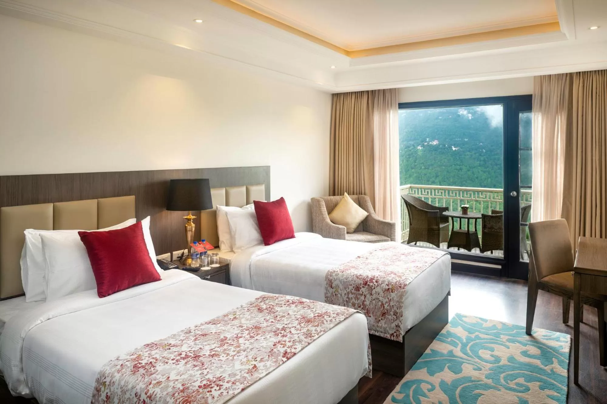 Mountain view, Bed in Ramada by Wyndham Kasauli