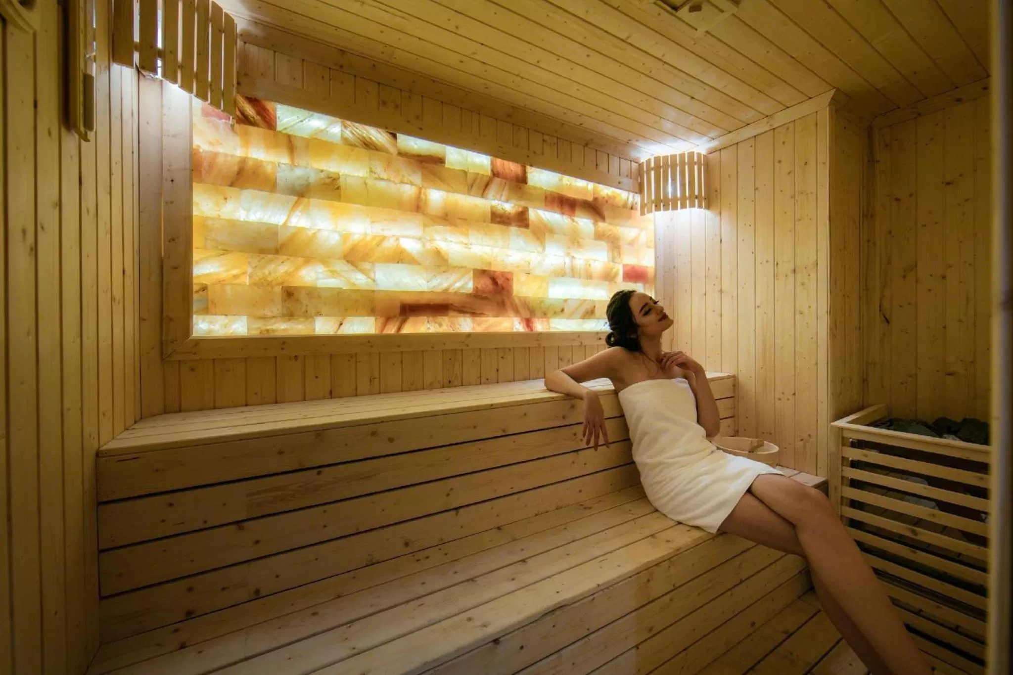 Sauna in San Grand Hotel & Spa