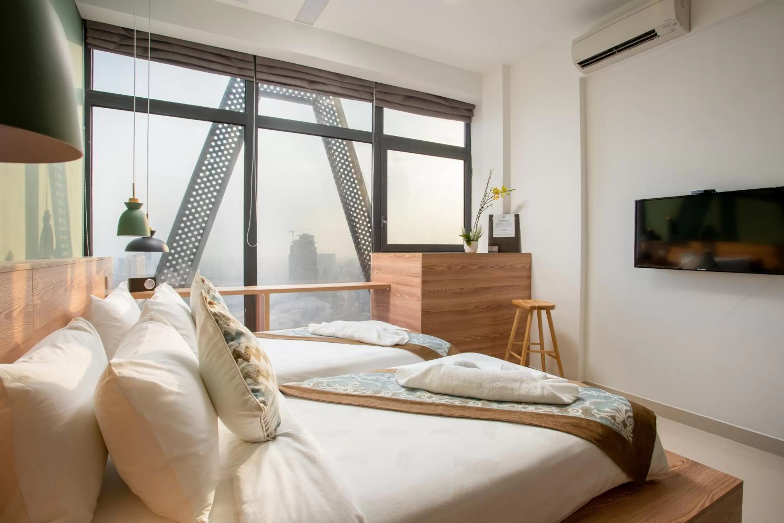 Bed in The Snowbell Hotel