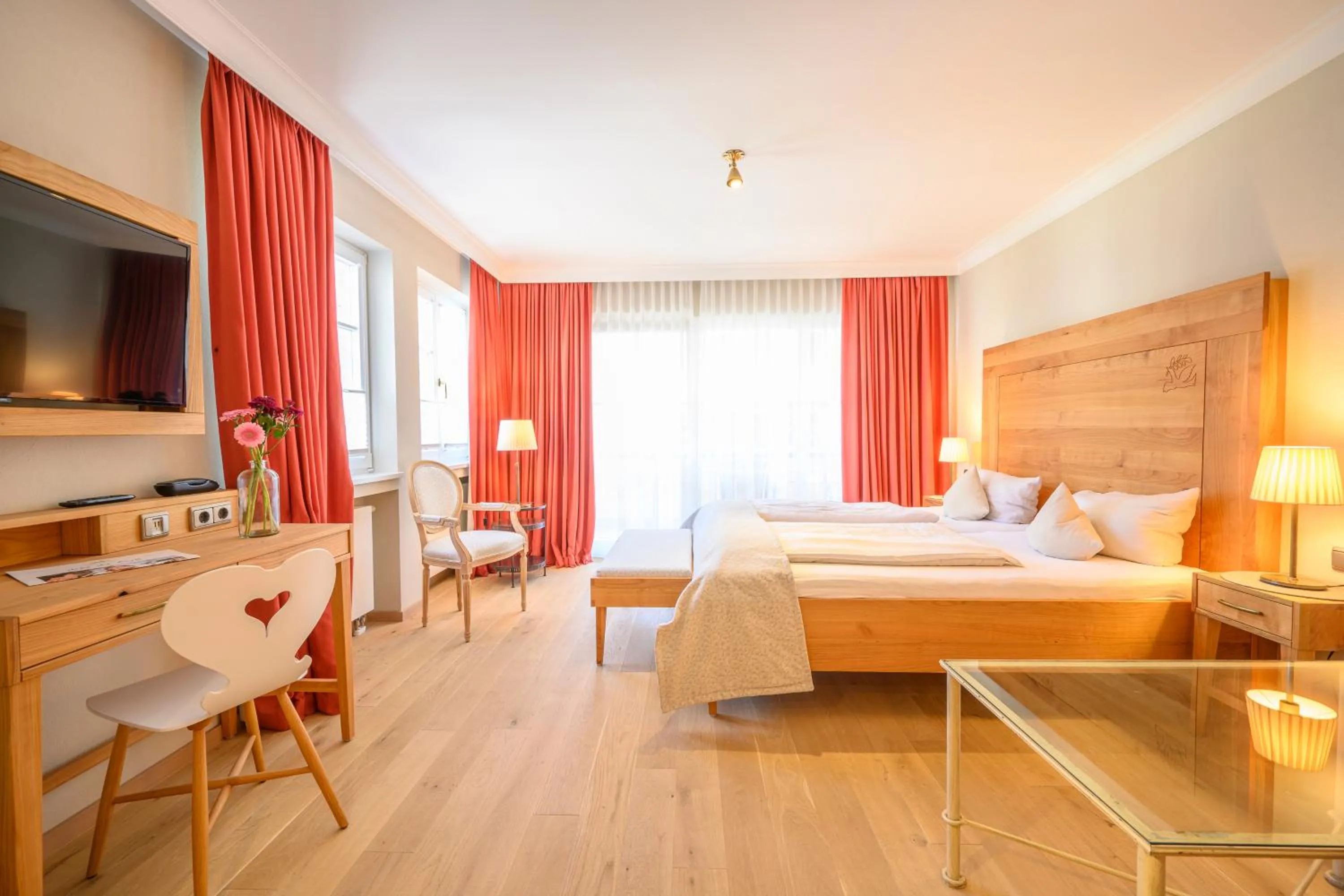 Photo of the whole room, Bed in Biohotel Garmischer Hof