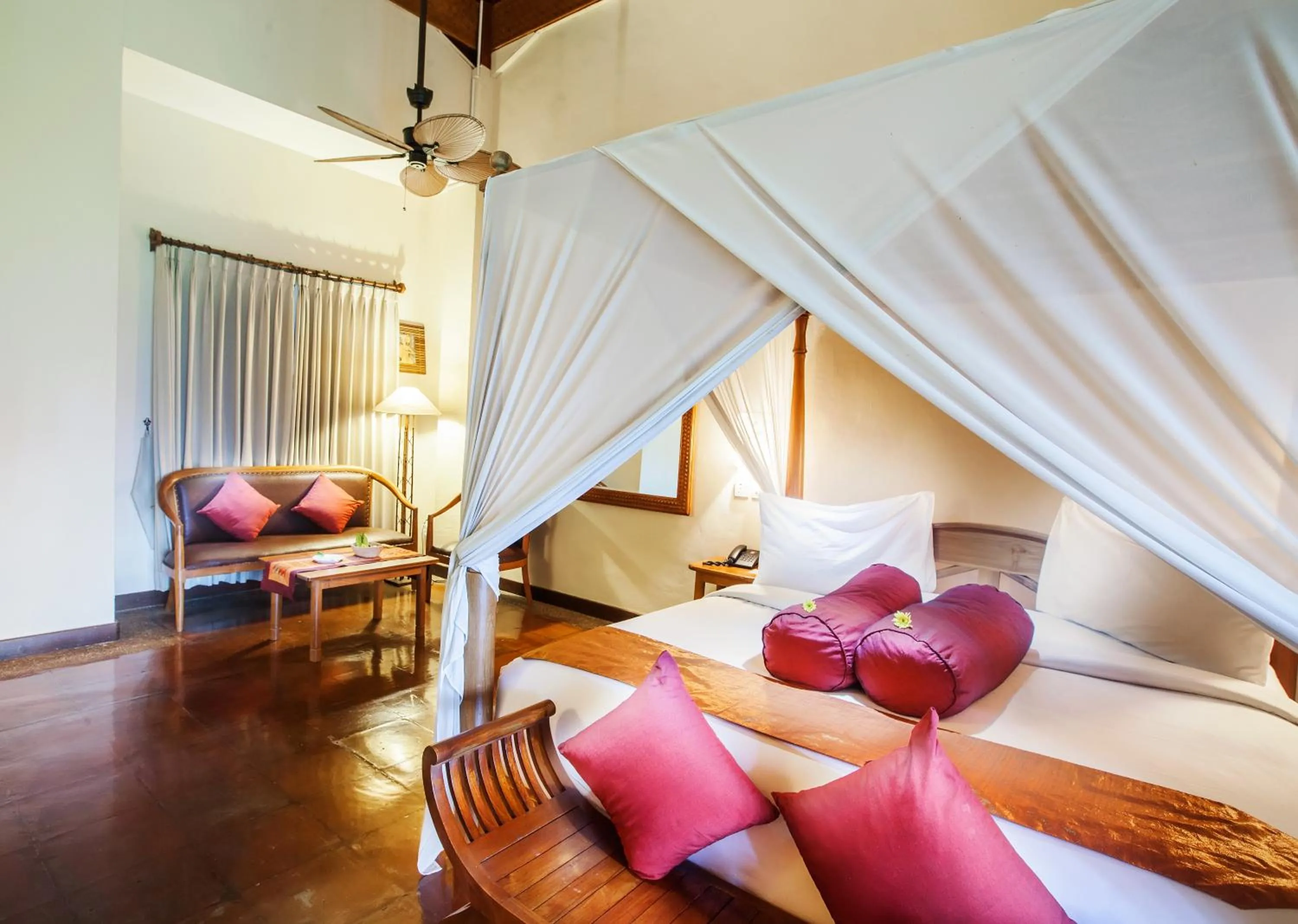 Bed in Junjungan Ubud Hotel and Spa