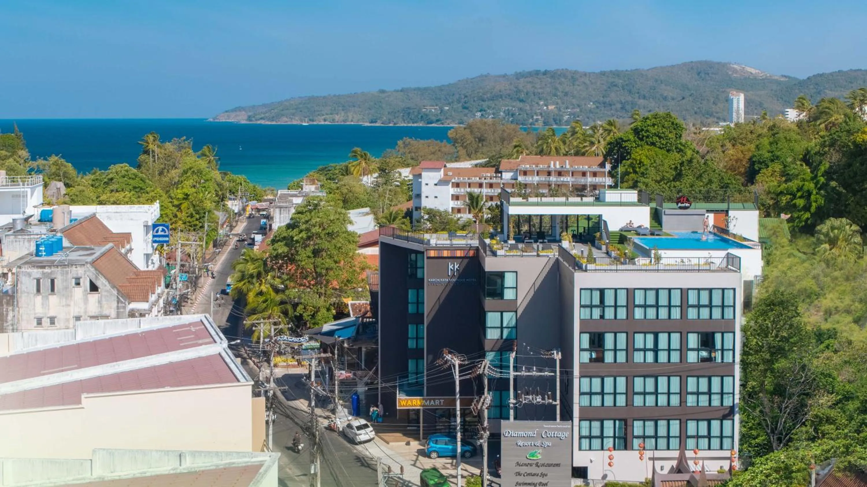 Bird's eye view in KK Karon Kata Boutique Hotel