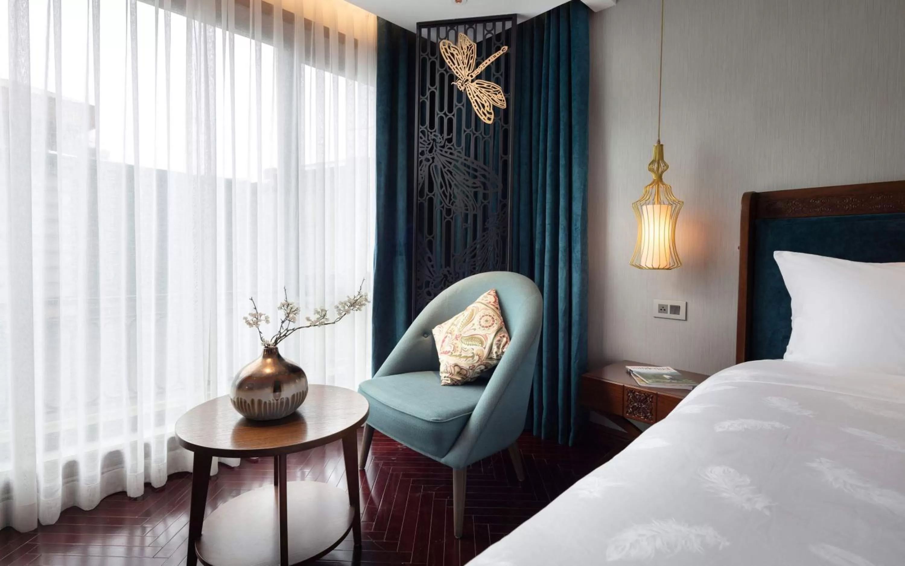 View (from property/room), Bed in Peridot Grand Luxury Boutique Hotel