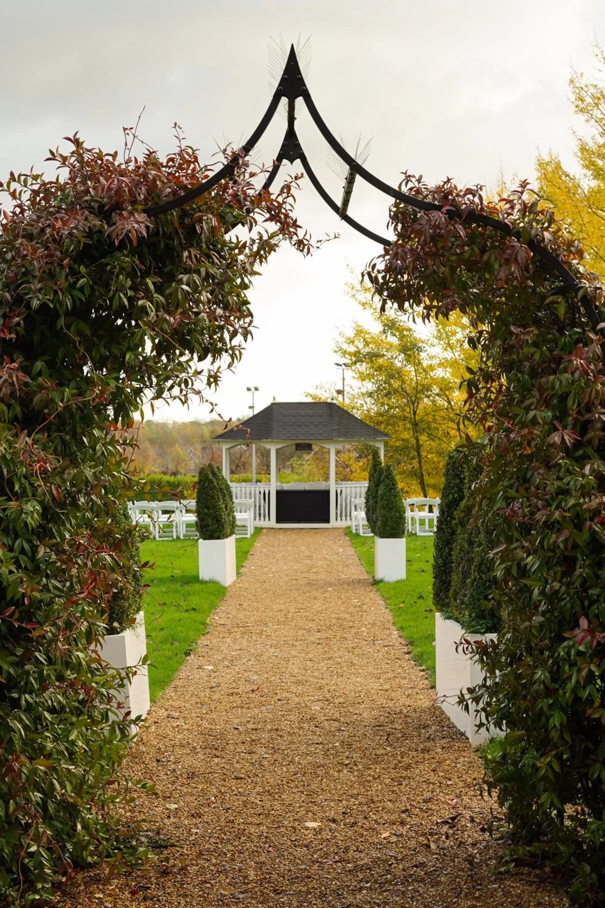 Garden view in De Vere Cranage Estate