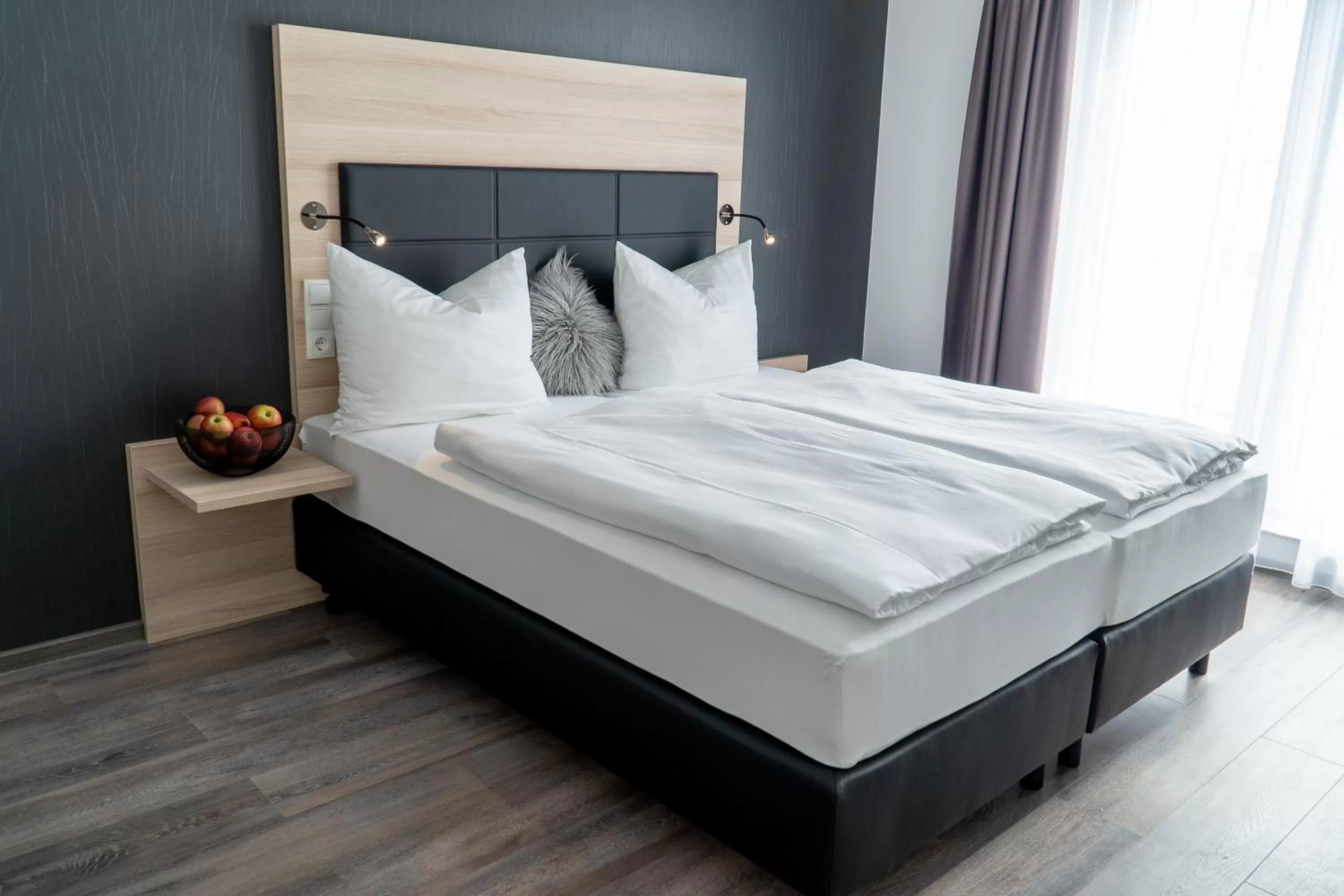 Bed in Hotel Schlafplatz