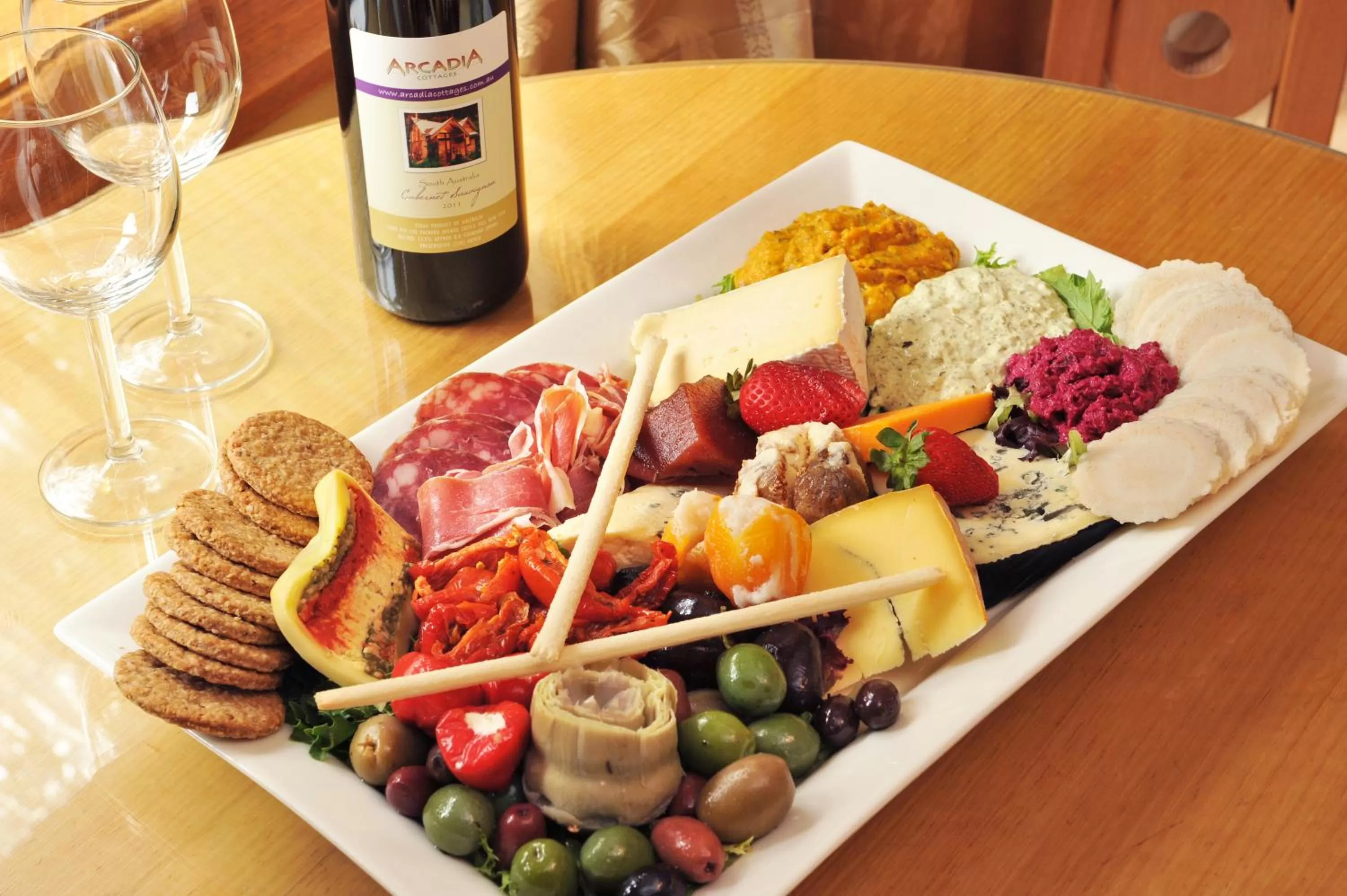 Food and drinks in Arcadia Cottages