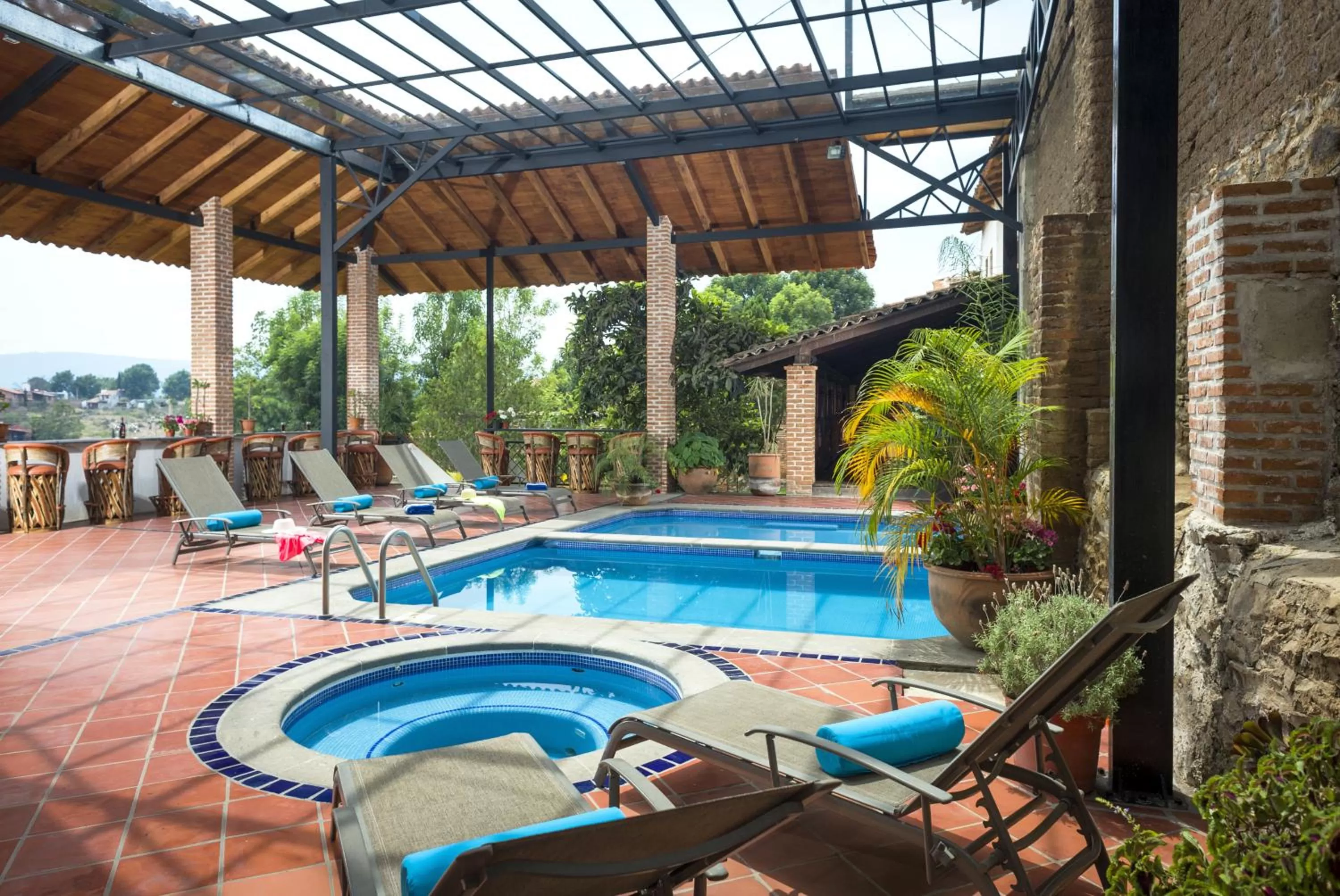 Swimming pool in Hotel Tapalpa de Mis Amores